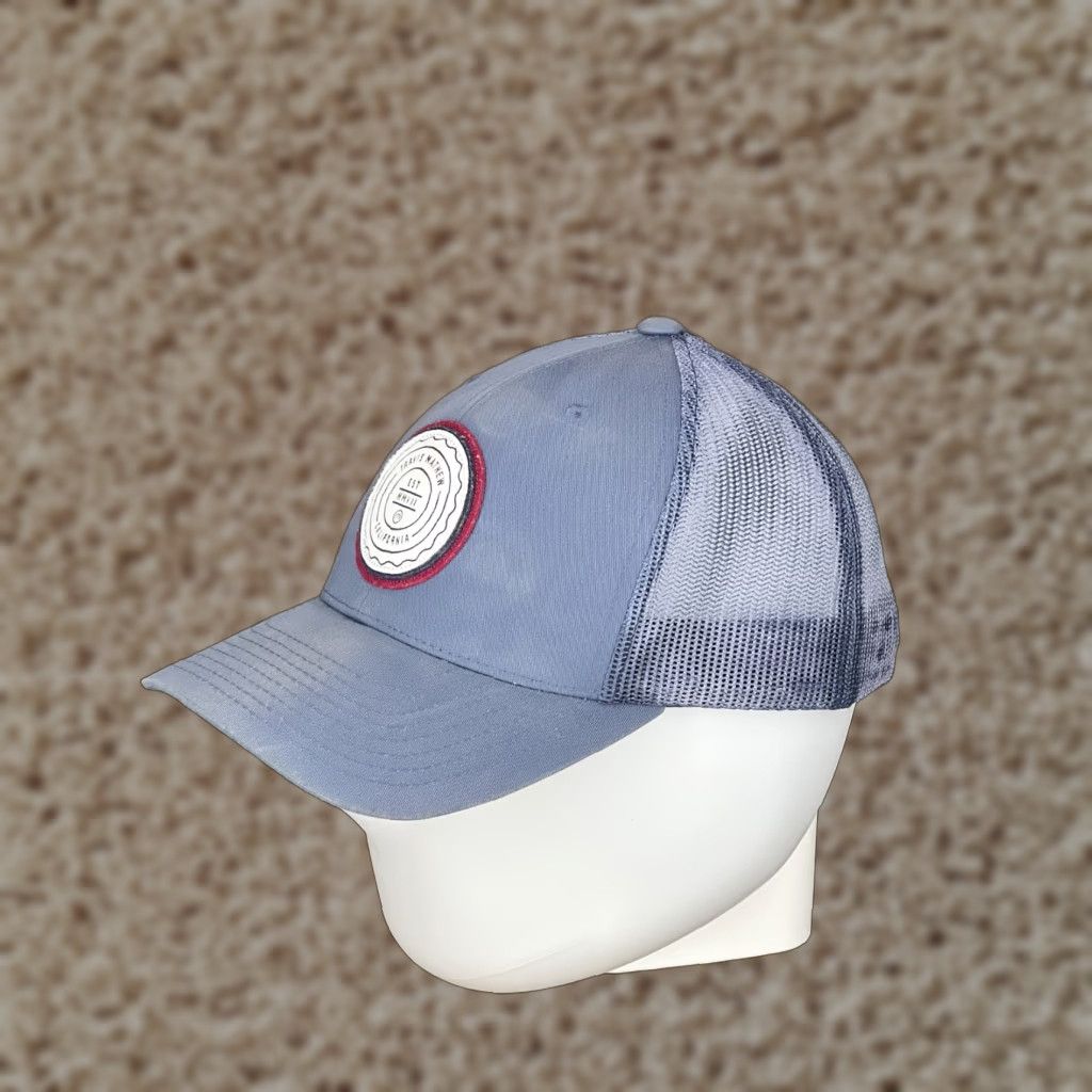 TravisMathew Travis Mathew Hat Cap Snap Back Adult One Size White Solid Logo Adjustable Men Sports Golf Trucker Cap Size ONE SIZE - 1 Thumbnail