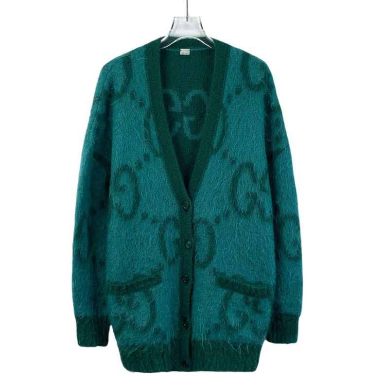 Gucci Gucci Color-blocking logo printed full-print horse sea wool Size XS / US 0-2 / IT 36-38 - 1 Thumbnail