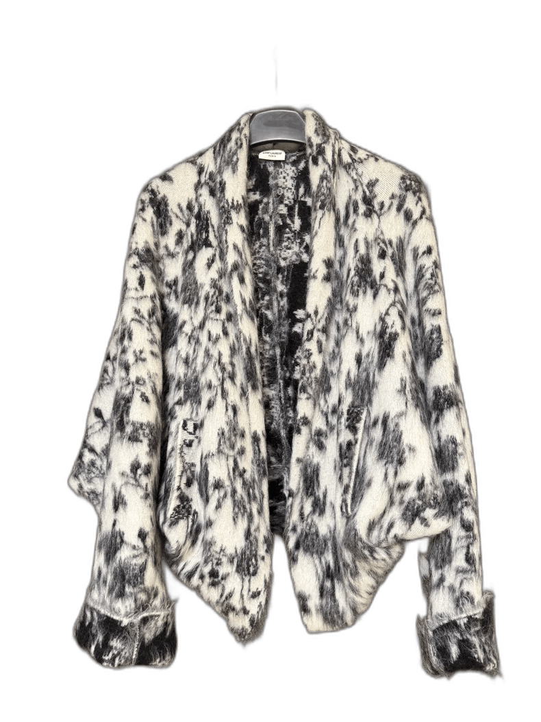 Saint Laurent Paris Saint Laurent Mohair Cardigan Coat Size US XS / EU 42 / 0 - 1 Thumbnail