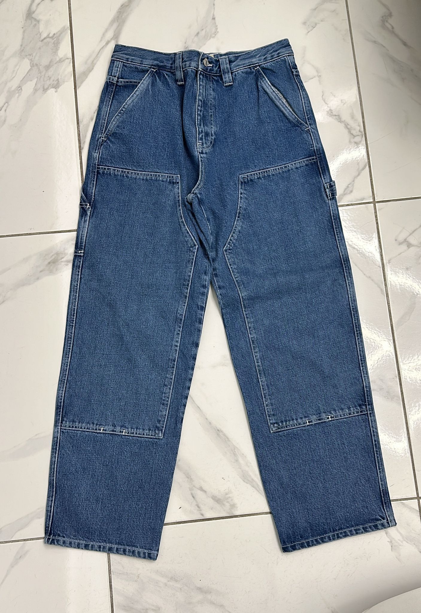 Stussy × Vintage Stüssy Double Knee Work Pant Blue Size 30 Size US 30 / EU 46 - 3 Thumbnail