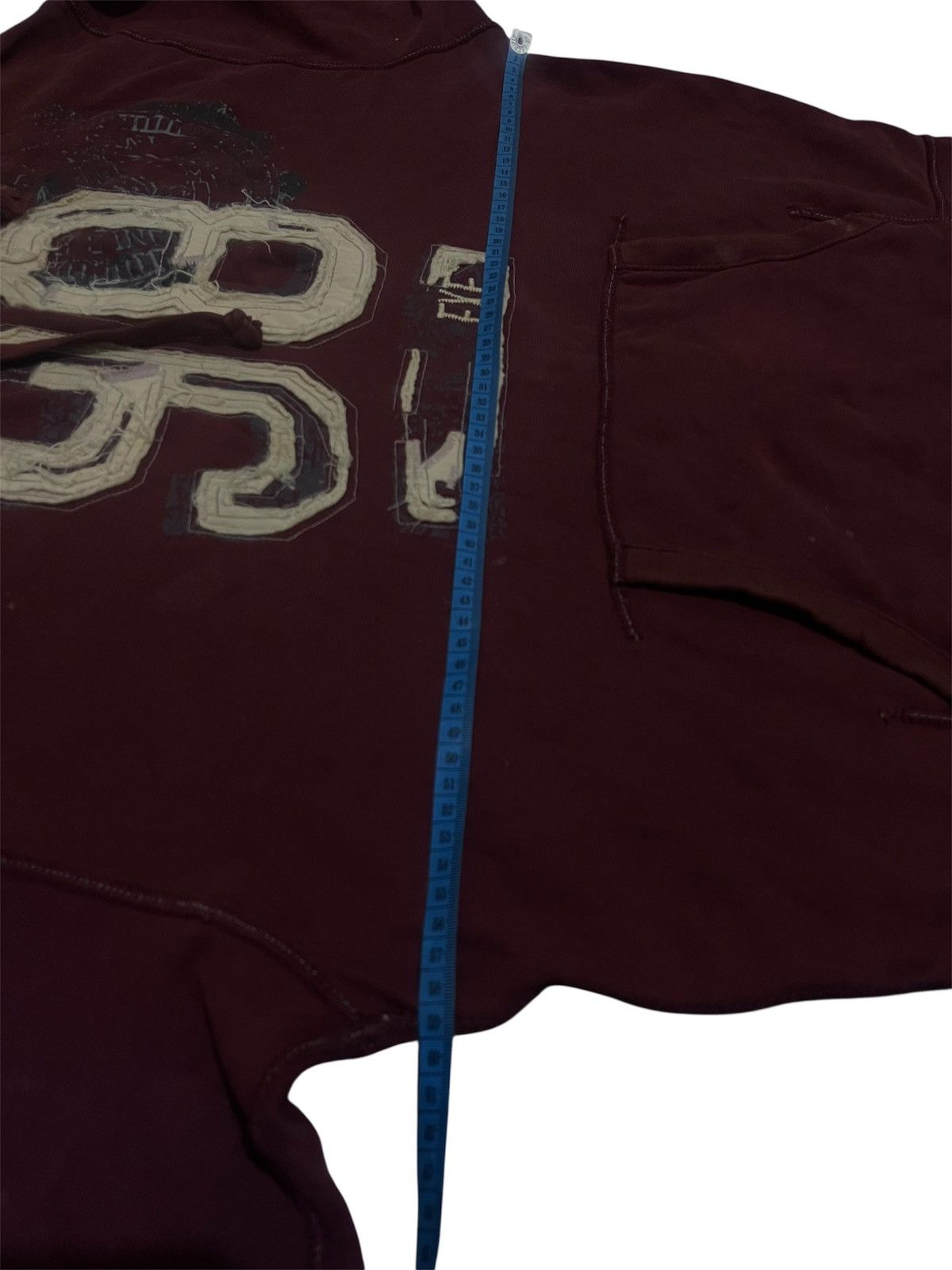 Isamu Katayama Backlash Y2K Cyber Ecko Unltd Fur Hoodie Maroon Washed Size US XL / EU 56 / 4 - 6 Thumbnail