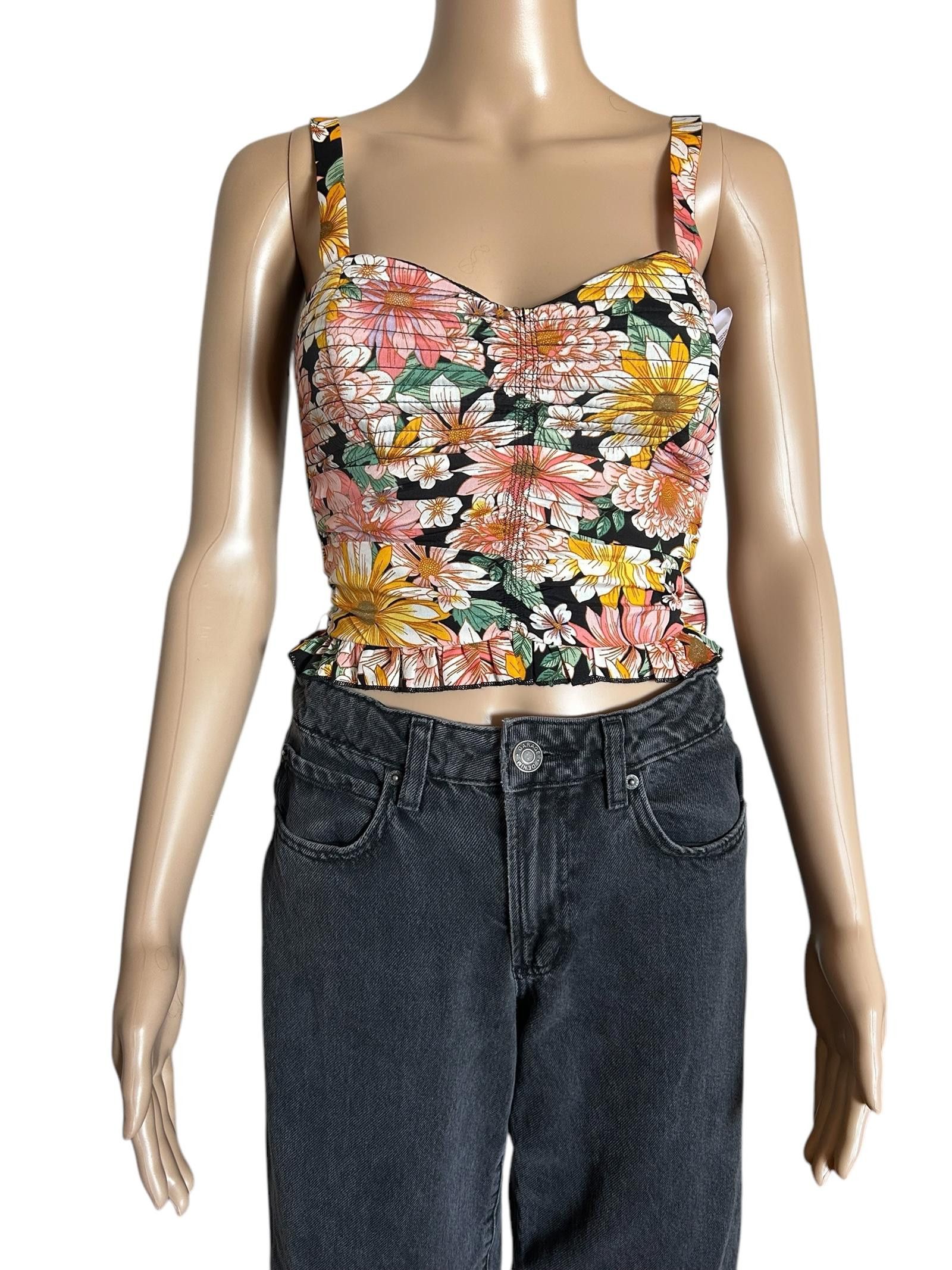 Designer BOG Collect Floral Crop Top - Perfect for Summer Size XS / US 0-2 / IT 36-38 - 1 Thumbnail