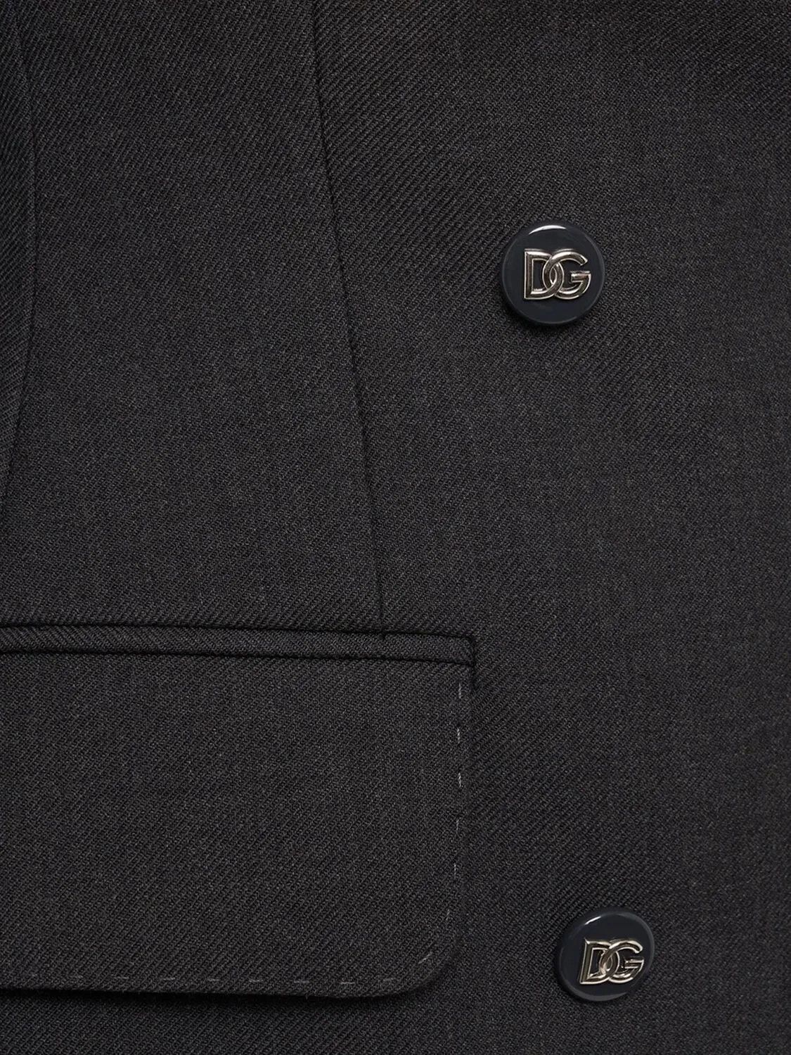 Dolce & Gabbana DOLCE&GABBANA Gray Wool Blazer Jacket New & Authentic Size M / US 6-8 / IT 42-44 - 3 Thumbnail