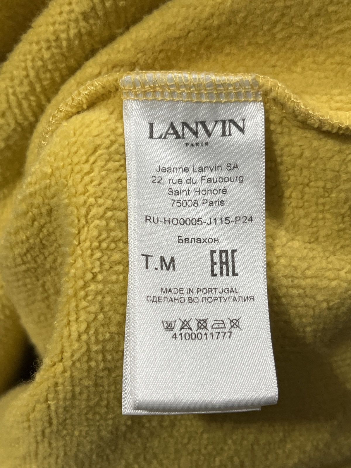 Lanvin Lanvin Yellow/Red Logo Hoodie Size US M / EU 48-50 / 2 - 7 Thumbnail