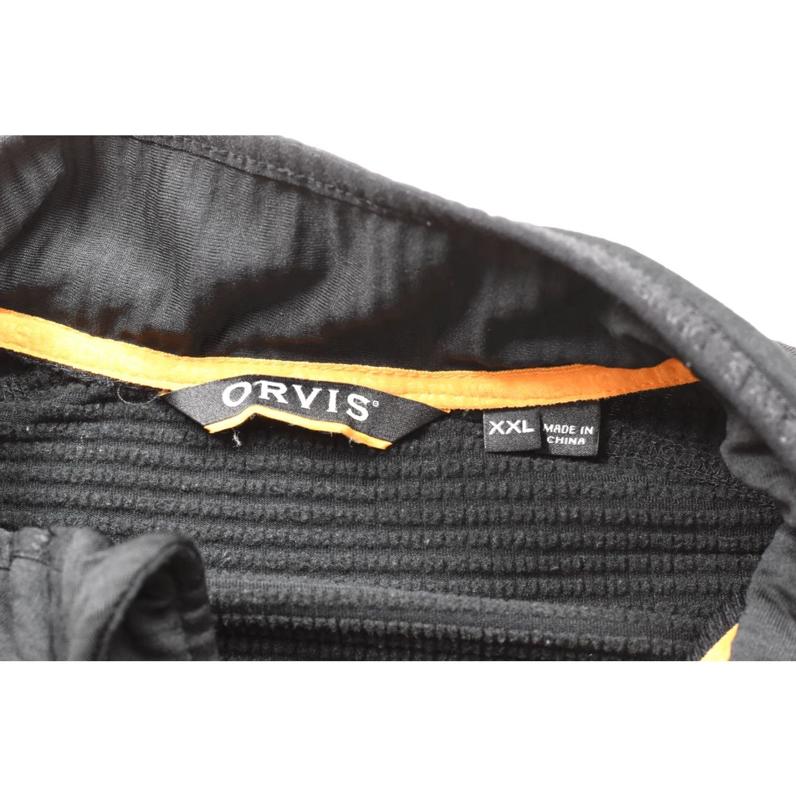 Orvis Orvis PRO Half Zip Fleece Pullover Jacket Mens Black 2XL Textured Grid Backing P Pullover Sweater Winter Fall Spring Regular Zip Front Zipper Capstone Size US XXL / EU 58 / 5 - 8 Thumbnail