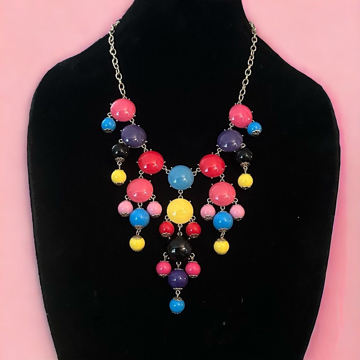 Other Iman color pop gum ball statement bib necklace Size ONE SIZE - 1 Thumbnail