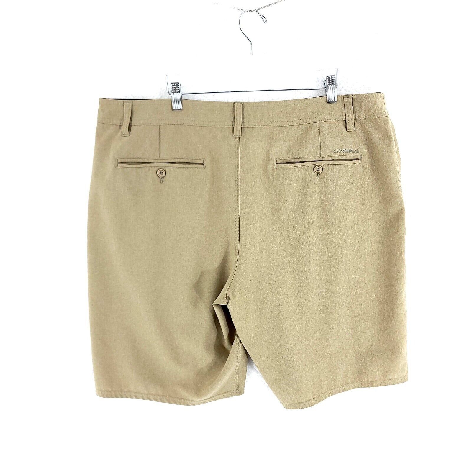 O'Neill O'Neill Hybrid Tan High Rise Polyester Elastane Shorts 42/11 Size US 42 / EU 58 - 4 Thumbnail