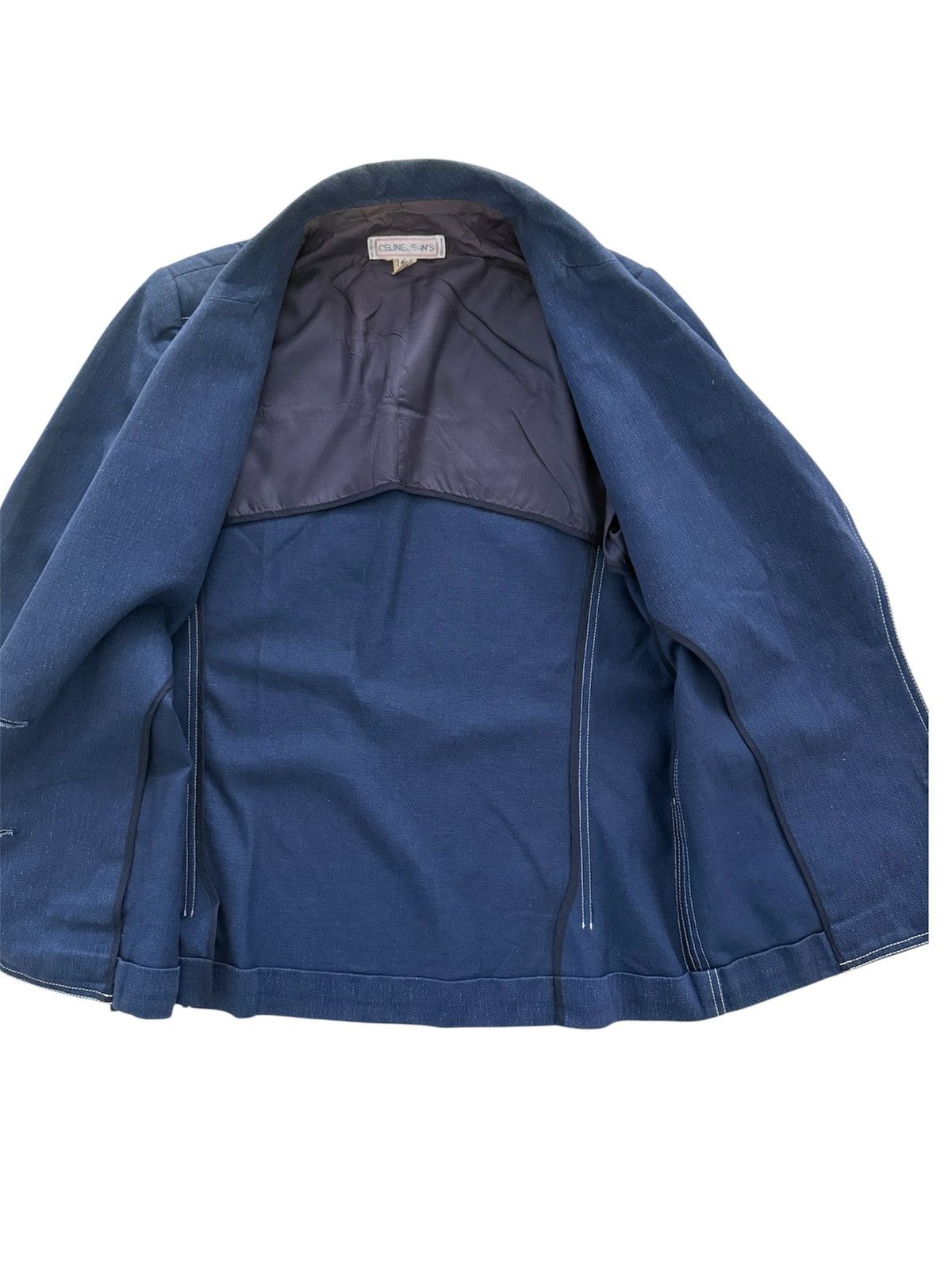 Celine CELINE MADE IN FRANCE DENIM JACKET GOLD LOGO NICE DESIGN Size US M / EU 48-50 / 2 - 8 Thumbnail