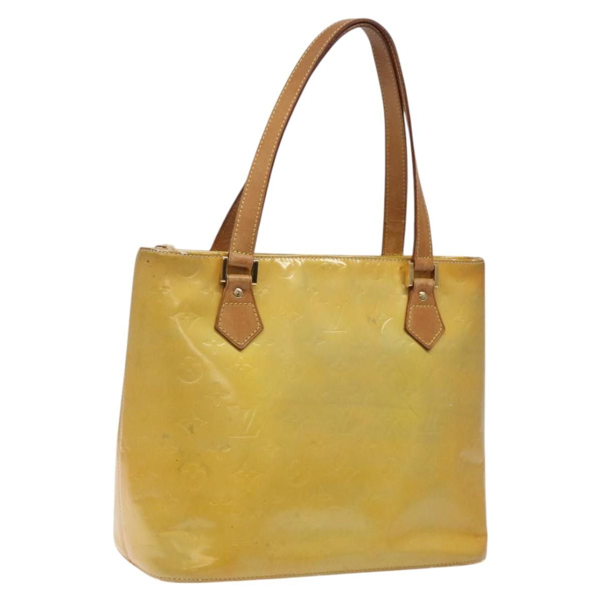 Louis Vuitton LOUIS VUITTON Monogram Vernis Houston Hand Bag Gris M91053 Size ONE SIZE - 1 Thumbnail