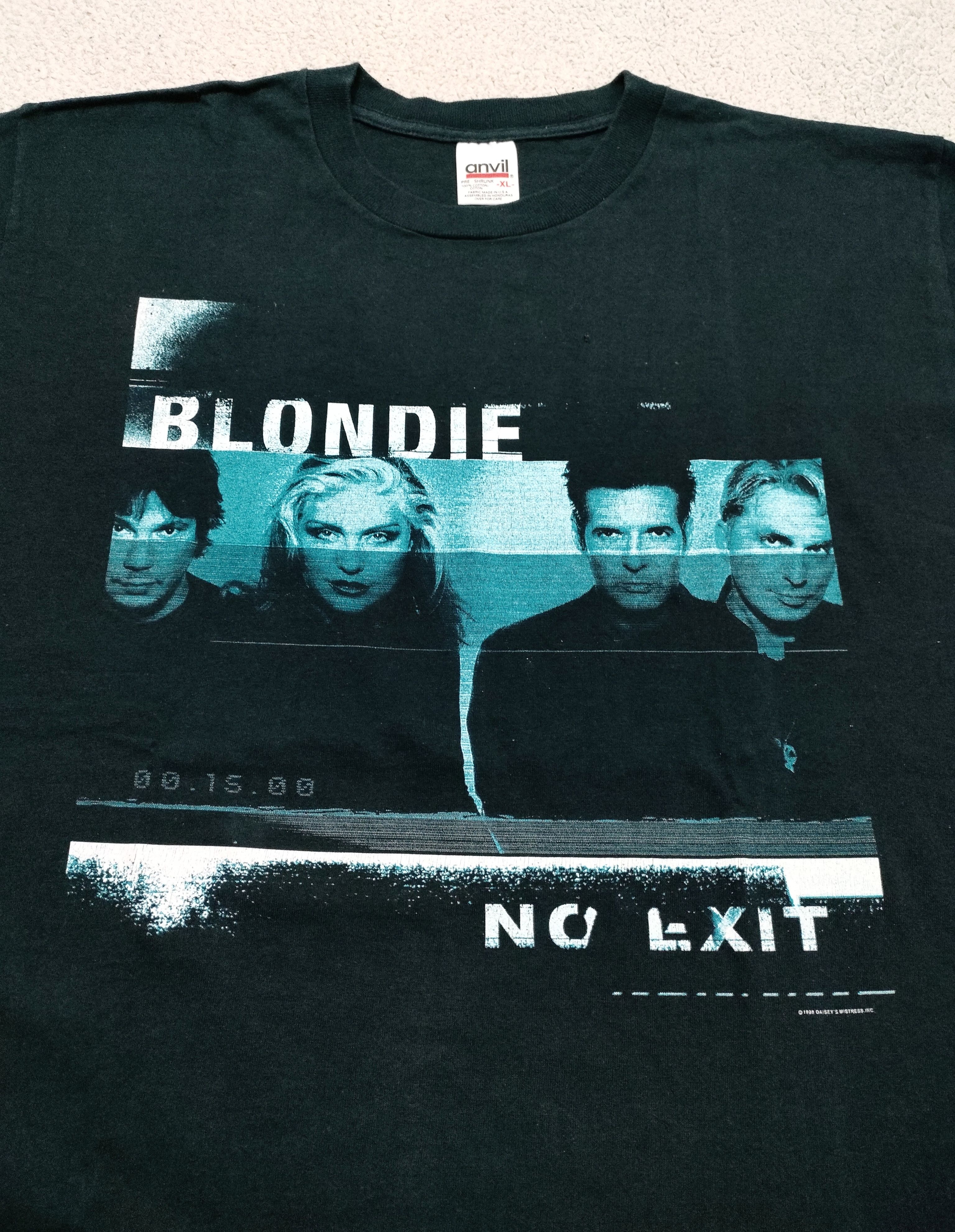 Band Tees × Vintage Vintage 90s BLONDIE - NO EXIT T-Shirt Debbie Harry Size US XL / EU 56 / 4 - 2 Thumbnail