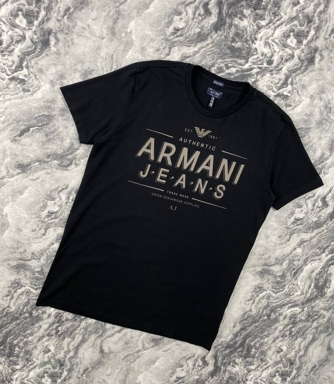 Armani Armani Jeans T Shirt Big Logo Size US XXL / EU 58 / 5 - 1 Thumbnail