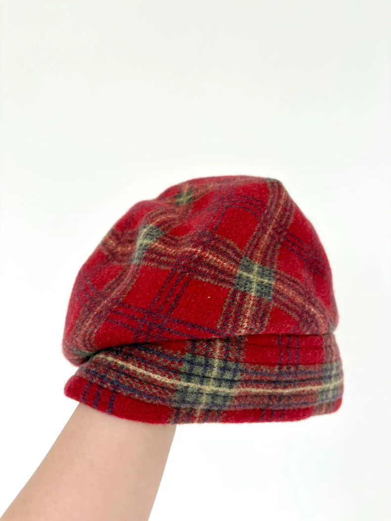 Vivienne Westwood Vivienne Westwood Old red checked painter's cap newsboy ha Size ONE SIZE - 3 Thumbnail