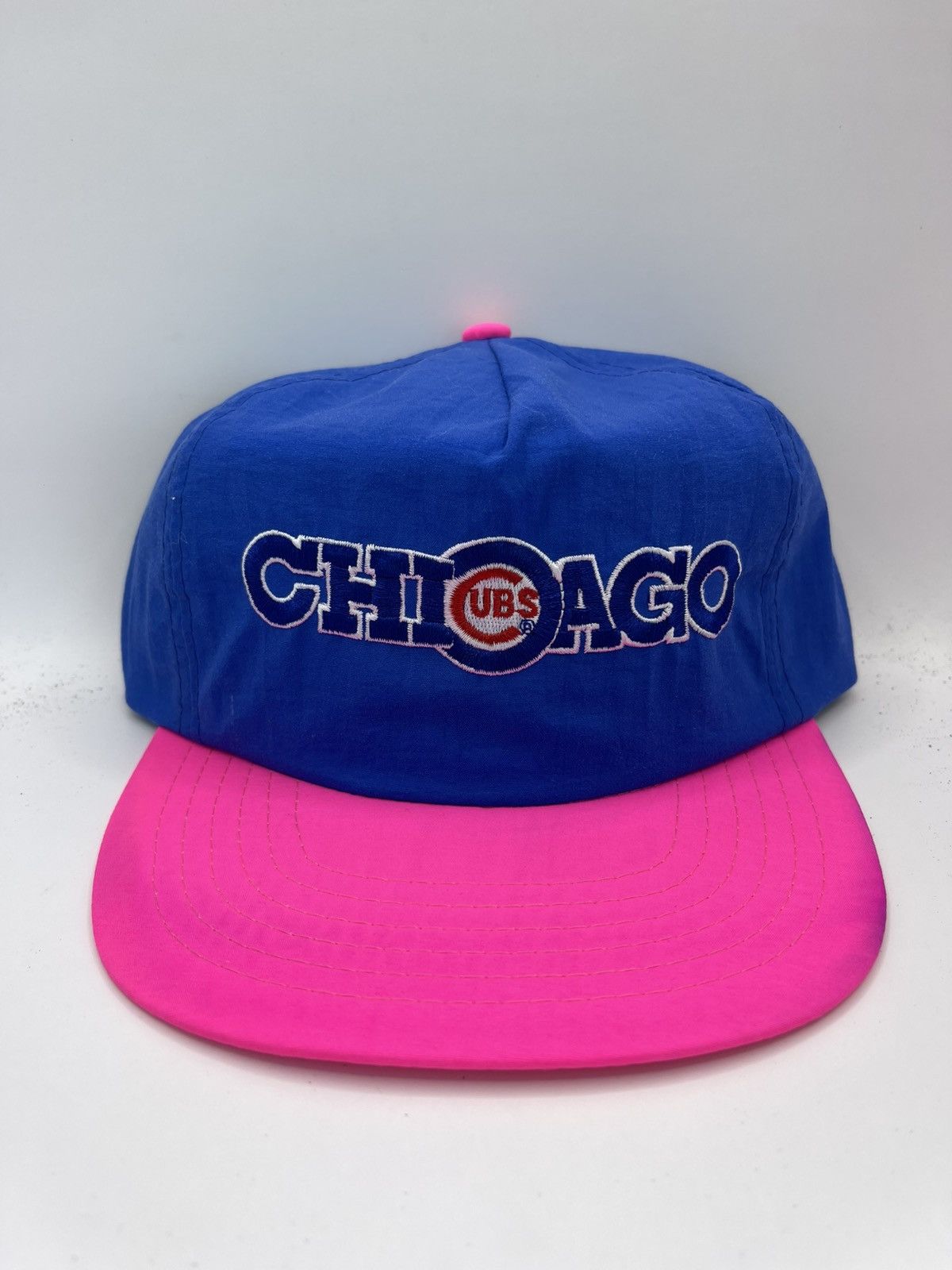 MLB × Vintage Vintage Chicago Cubs Nylon Snapback Hat Size ONE SIZE - 1 Thumbnail