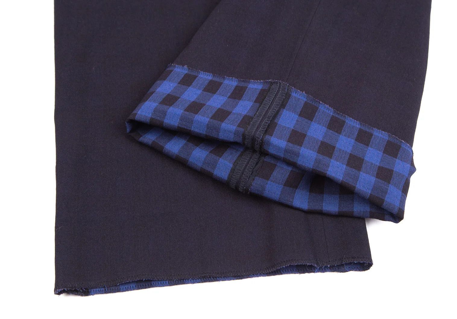 Issey Miyake Summer Wool Check Pants in Navy Size 4 Size US 36 / EU 52 - 8 Thumbnail