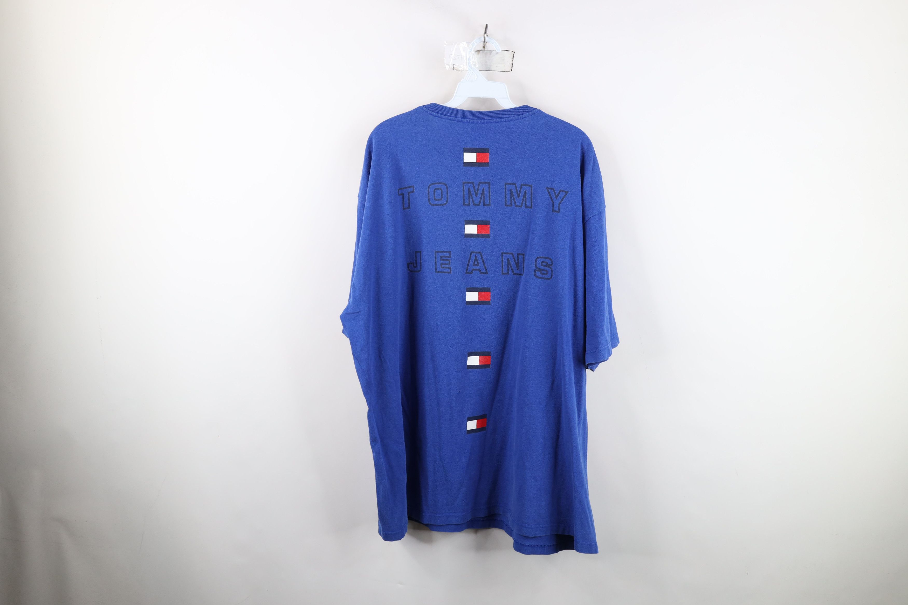 Tommy Hilfiger Vintage 90s Tommy Hilfiger Spell Out Big Logo T-Shirt USA Size US XXL / EU 58 / 5 - 12 Thumbnail