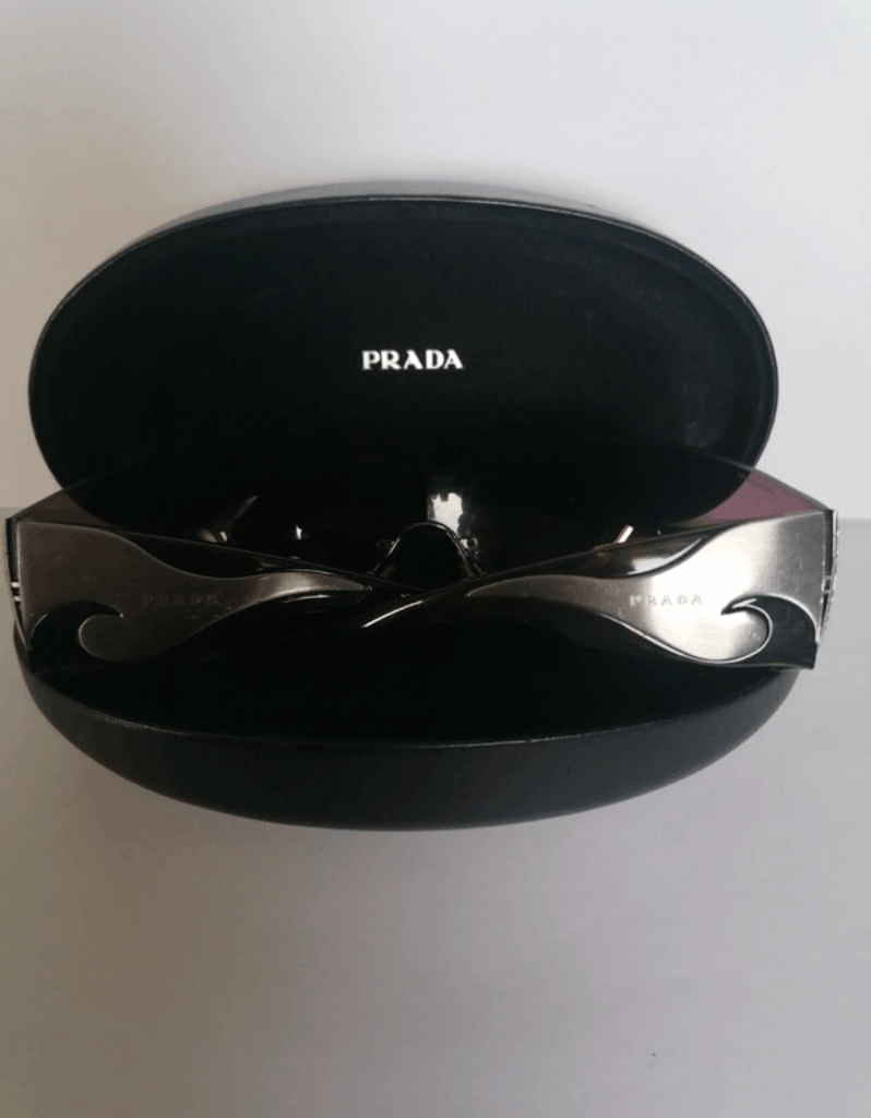 Prada × Vintage PRADA Sunglasses Flame 2004 Star Sport Metal Shield Wrap Size ONE SIZE - 4 Thumbnail