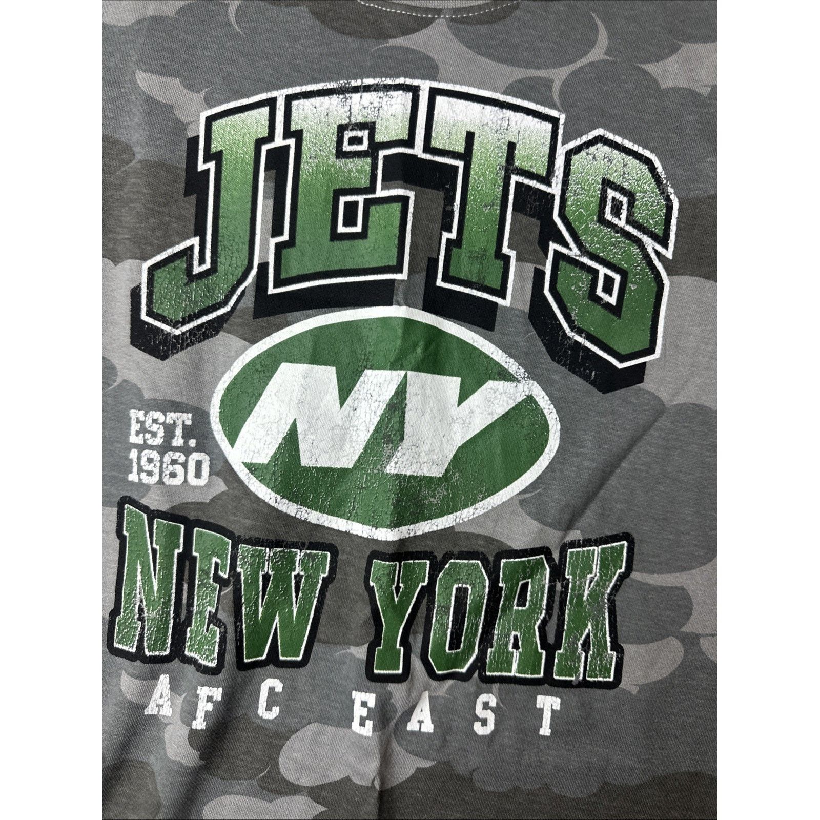 NFL NFL TEAM APPAREL SHIRT YOUTH NEW YORK JETS CAMO SIZE Large Size US L / EU 52-54 / 3 - 2 Thumbnail