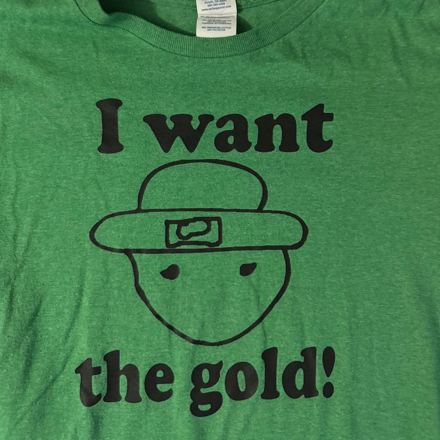 Other I Want the Gold Leprechaun Meme Vine T Shirt Green Small Size US S / EU 44-46 / 1 - 2 Thumbnail