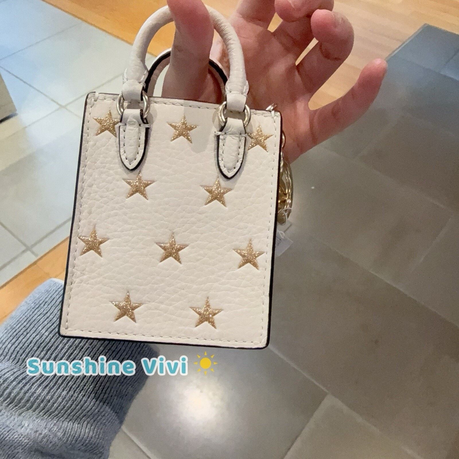 Coach NWT Coach North/South Mini Tote Bag Charm Star Print CX074 Size ONE SIZE - 3 Thumbnail