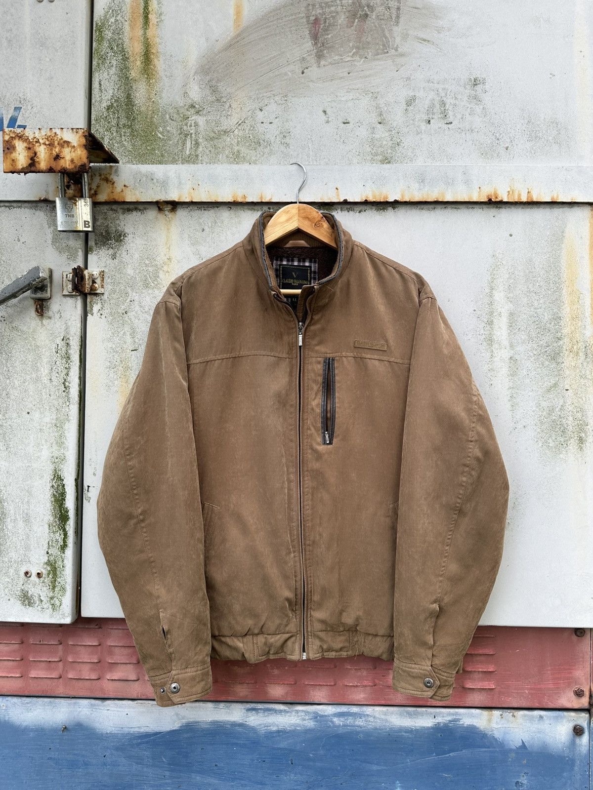 Vintage 👹Vintage Claudio Valentino Brown Detroit Jacket Size US L / EU 52-54 / 3 - 3 Thumbnail