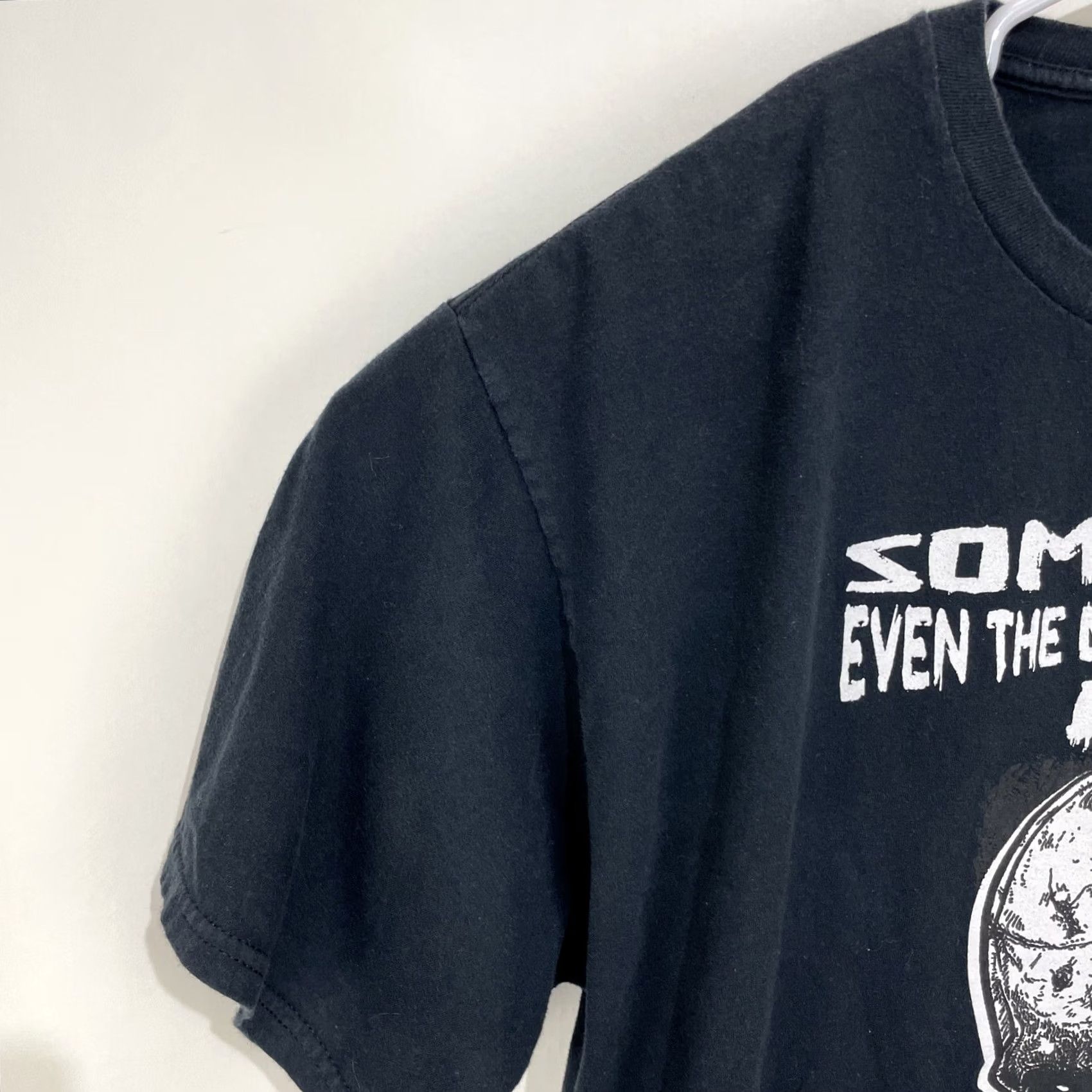 Vintage Nike? Nope, Unbranded Skull T-Shirt - XL Black Crew Neck Short Sleeve Graphic Print, Regular Fit, Cotton Knit, Unisex Adults, Skull Biker Band Theme Size US XL / EU 56 / 4 - 3 Thumbnail