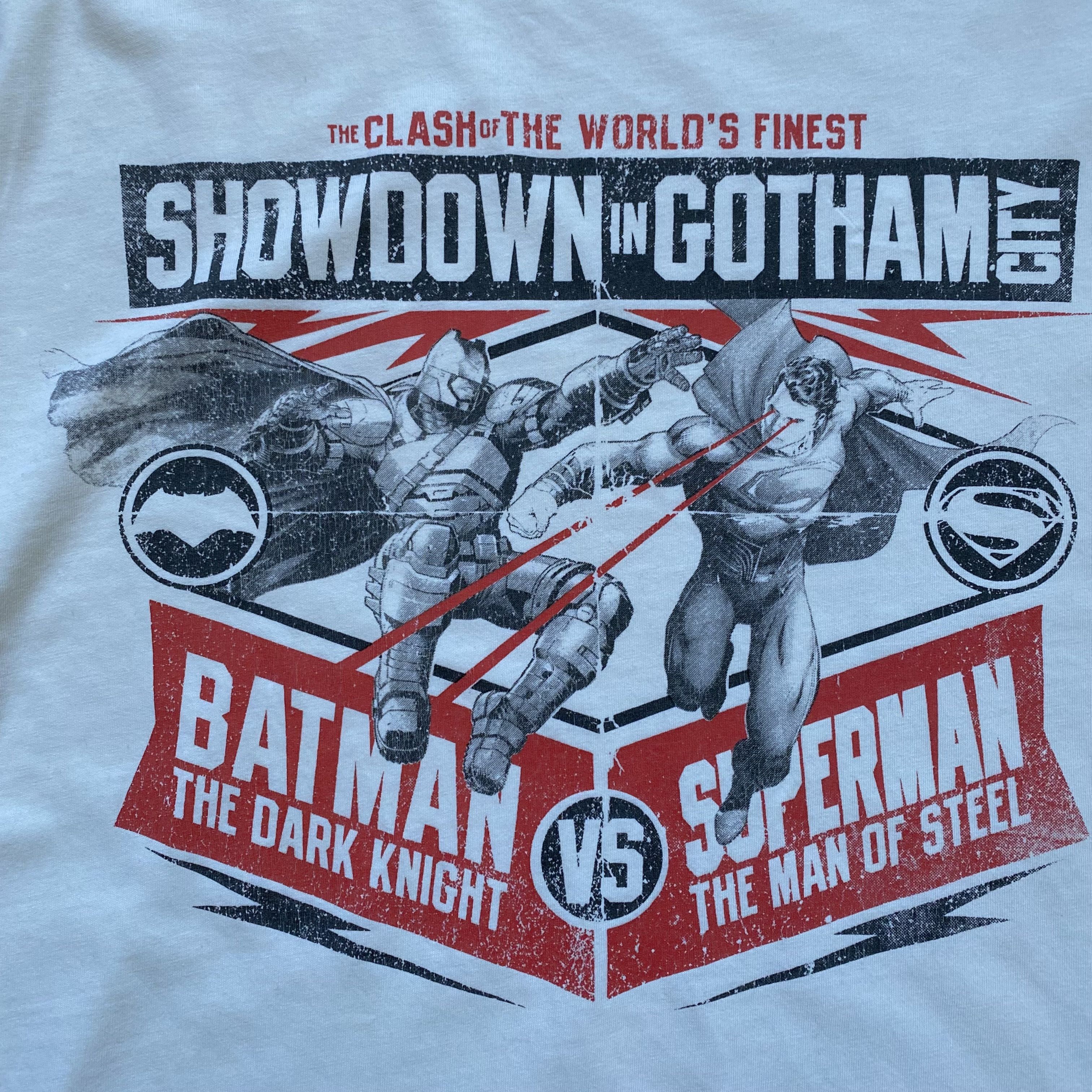 DC Comics Batman Vs. Superman Tee Movie Promo Y2K Justice League Size US L / EU 52-54 / 3 - 4 Thumbnail