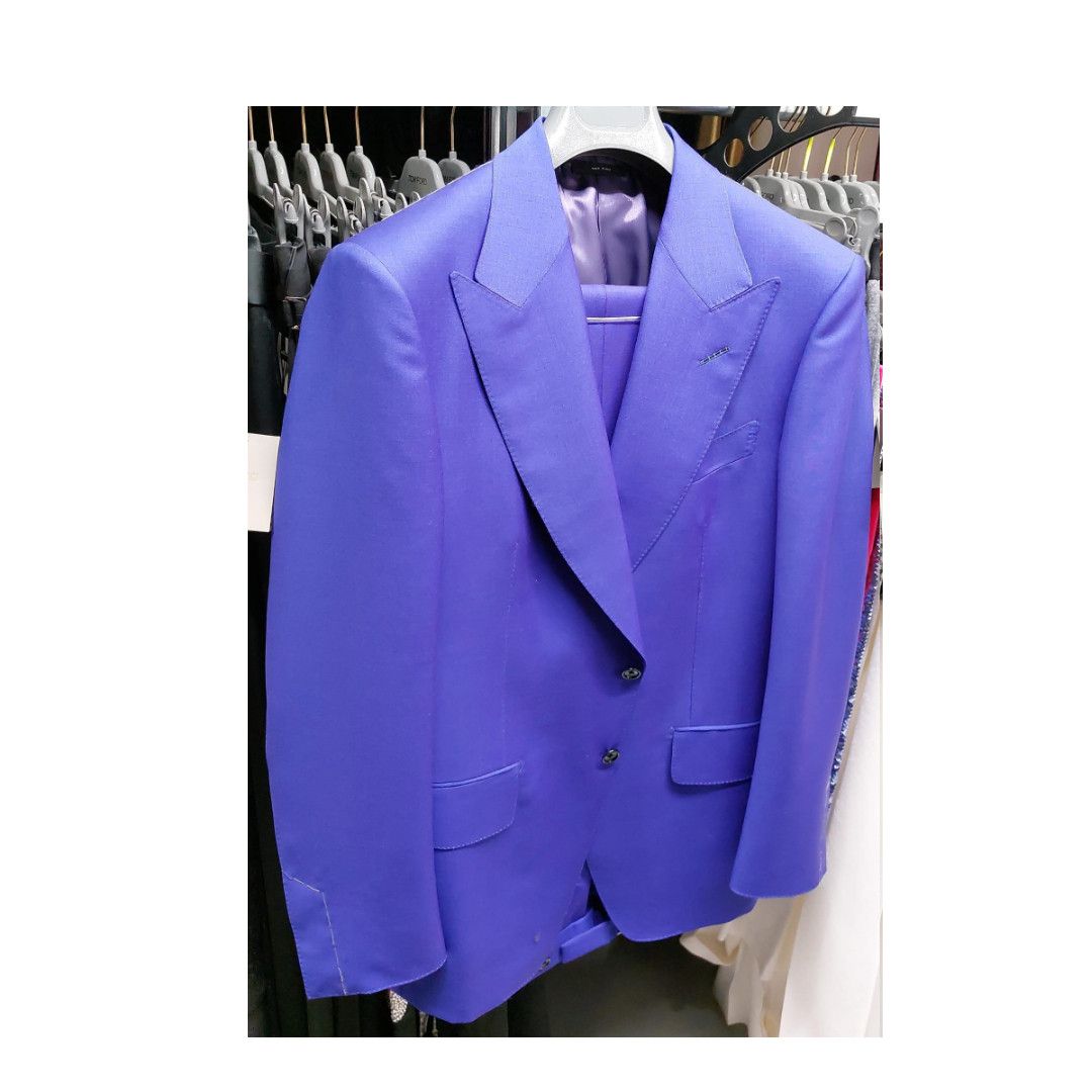 image of Tom Ford O1Loc1C0324 2Hap03 Suits In Blue, Men's (Size Large)