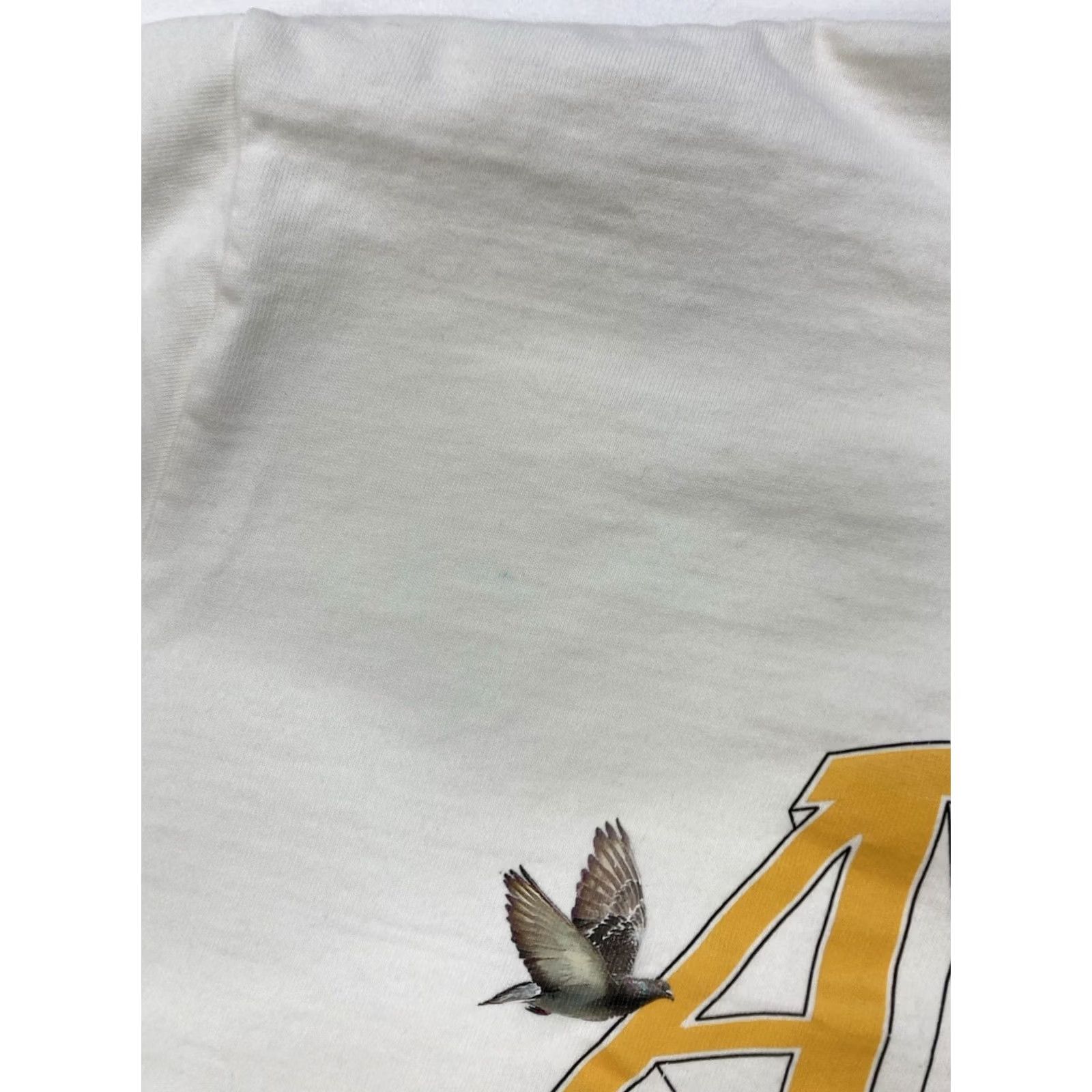 Vintage Almost Someday White T-Shirt Men XL Short Sleeve Graphic Cupid Angel Flower Crew Neck Logo All Seasons Comfort Shirt Size US XL / EU 56 / 4 - 6 Thumbnail
