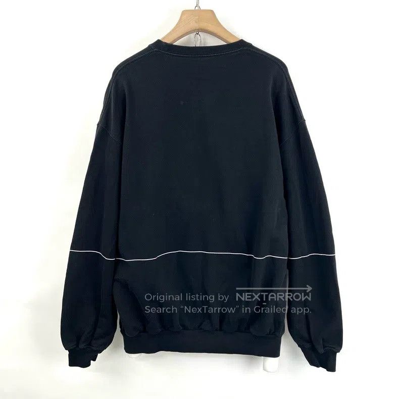 Balenciaga Balenciaga Embroidered Black Round Neck Hoodie Size US M / EU 48-50 / 2 - 2 Thumbnail