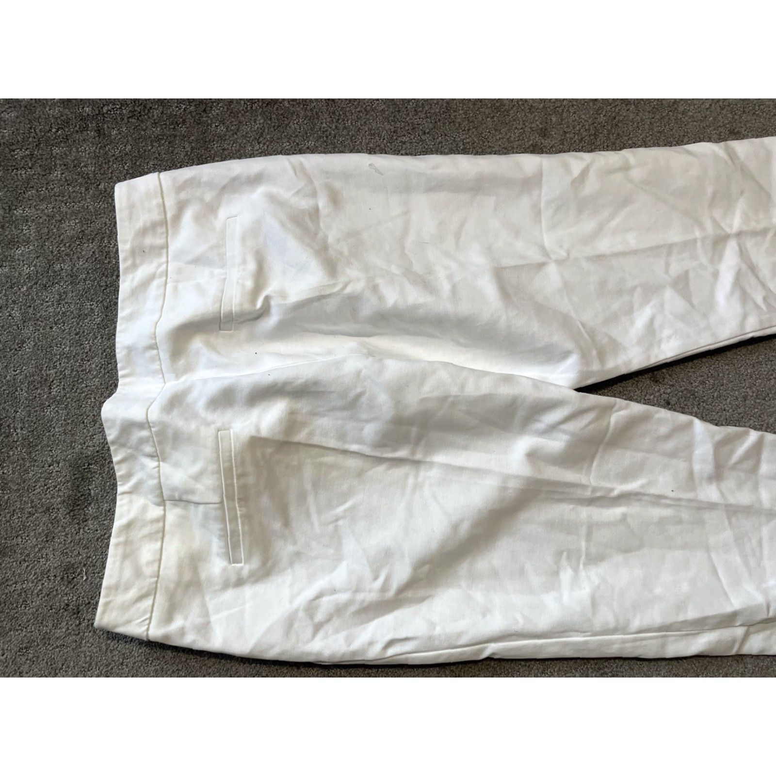 Jones New York Jones New York Dress Pants Womens Size 10 32x24 Stretch White Size 32" / US 10 / IT 46 - 4 Thumbnail