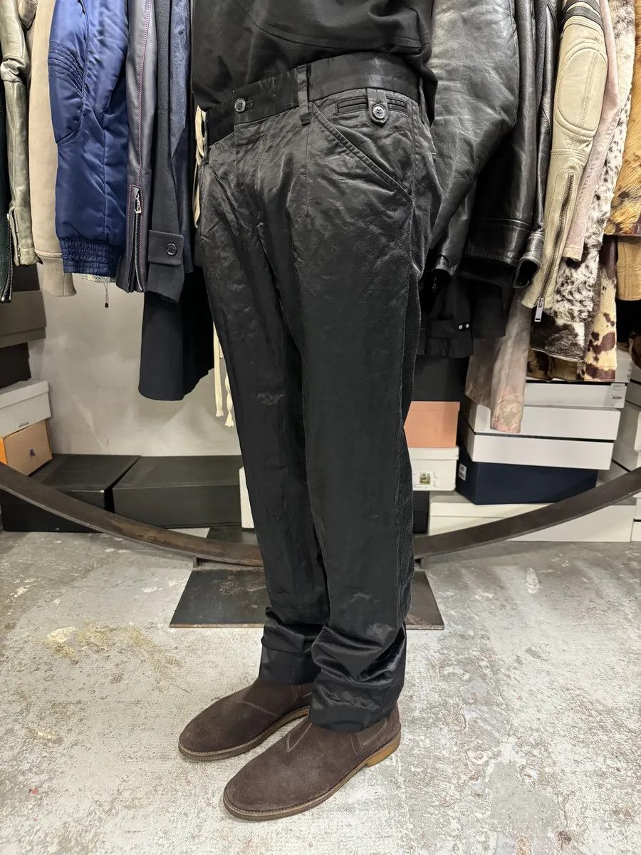 Dolce & Gabbana SS2005 Dolce & Gabbana Black Satin Effect Pants Size US 32 / EU 48 - 4 Thumbnail