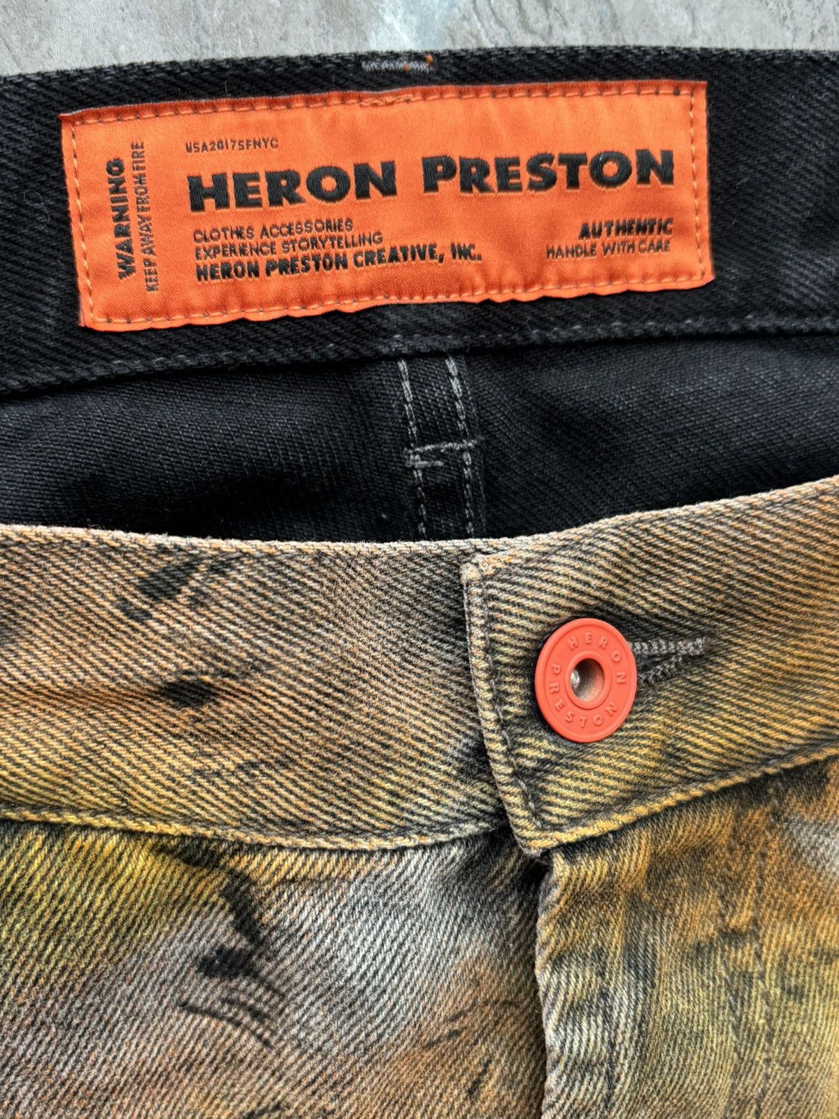 Heron Preston Heron Preston Tye-Dyed Black Jeans Size US 36 / EU 52 - 5 Thumbnail