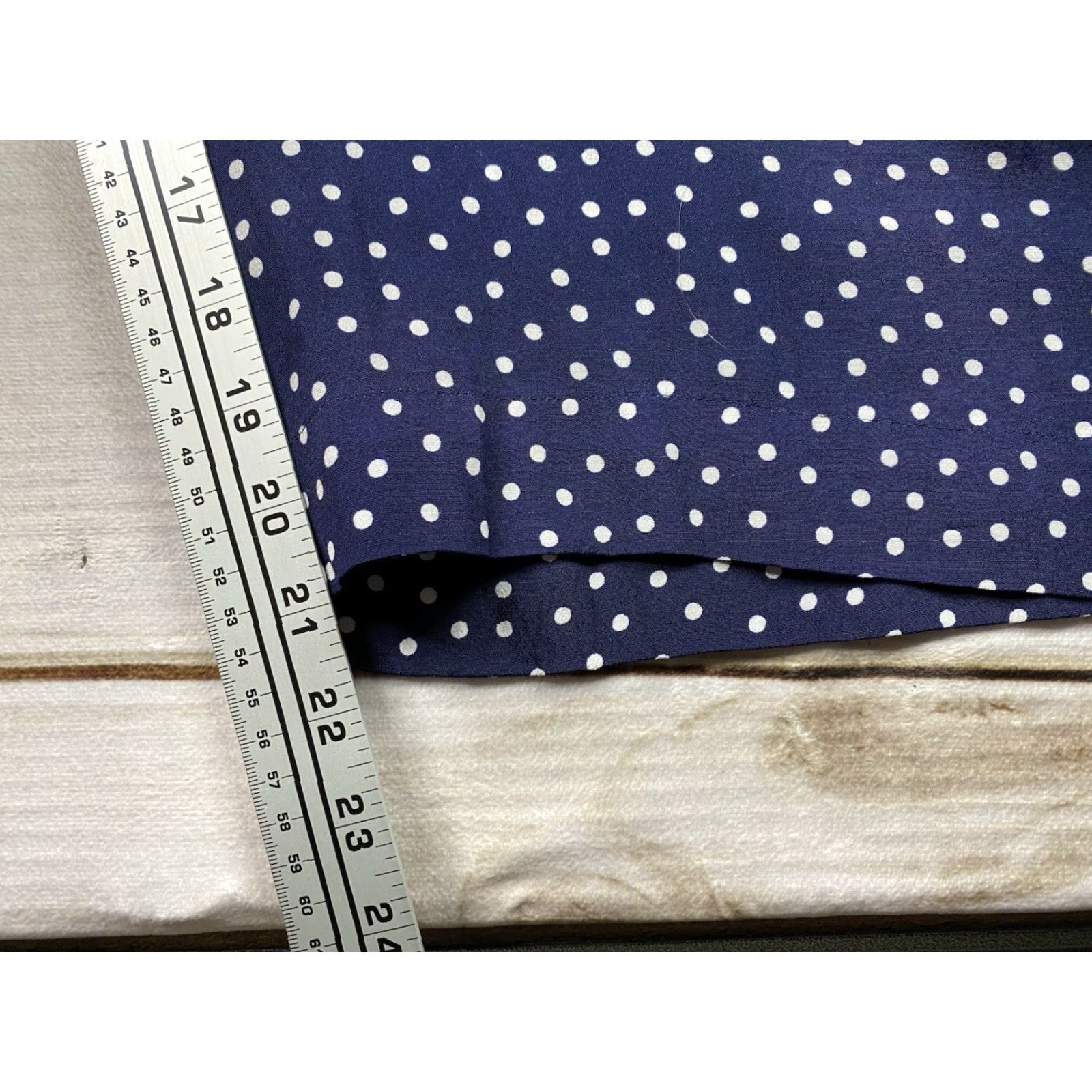 Talbots Talbots Jumpsuit Womens 18 Blue White Polka Dot Rayon V Neck Lightweight Pockets Size 40" / US 18 - 6 Thumbnail