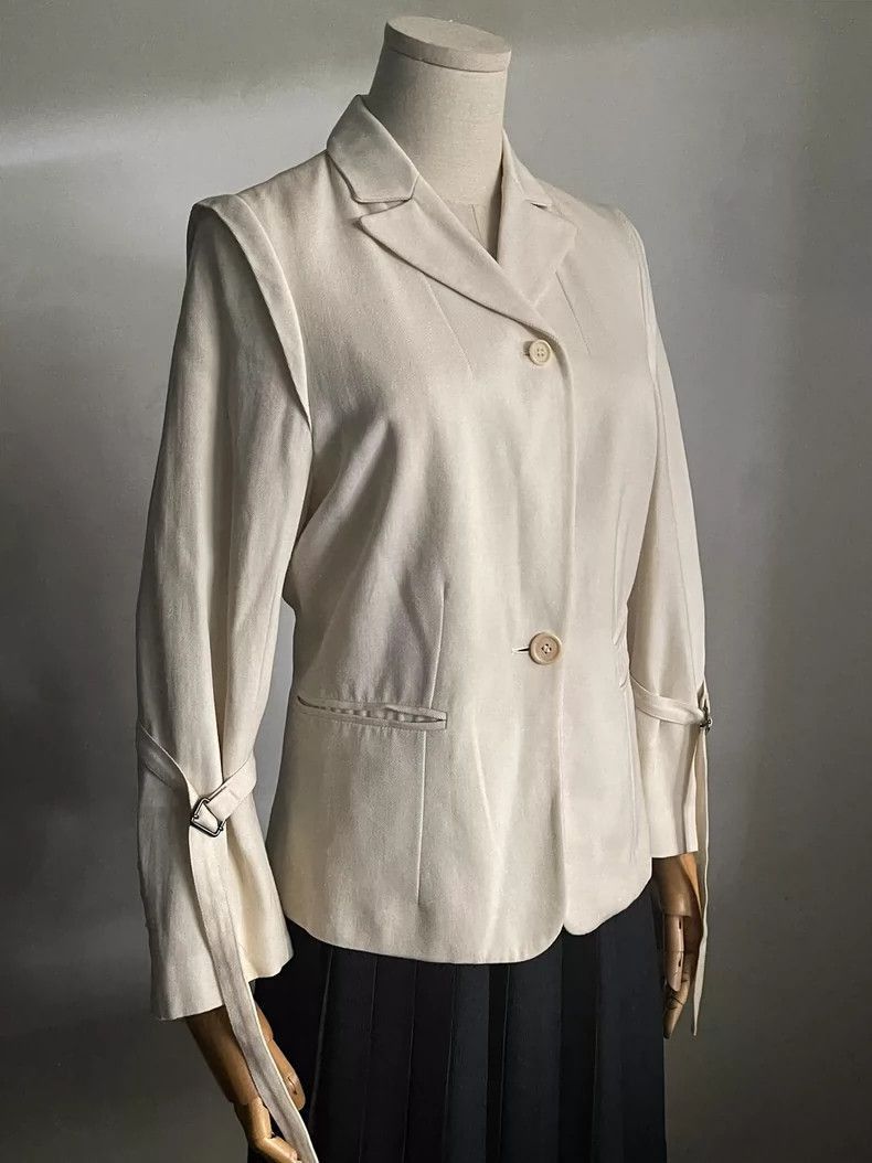 Ann Demeulemeester Ann Demeulemeester 07aw rust-hooped wool suit Size US L / EU 52-54 / 3 - 2 Thumbnail