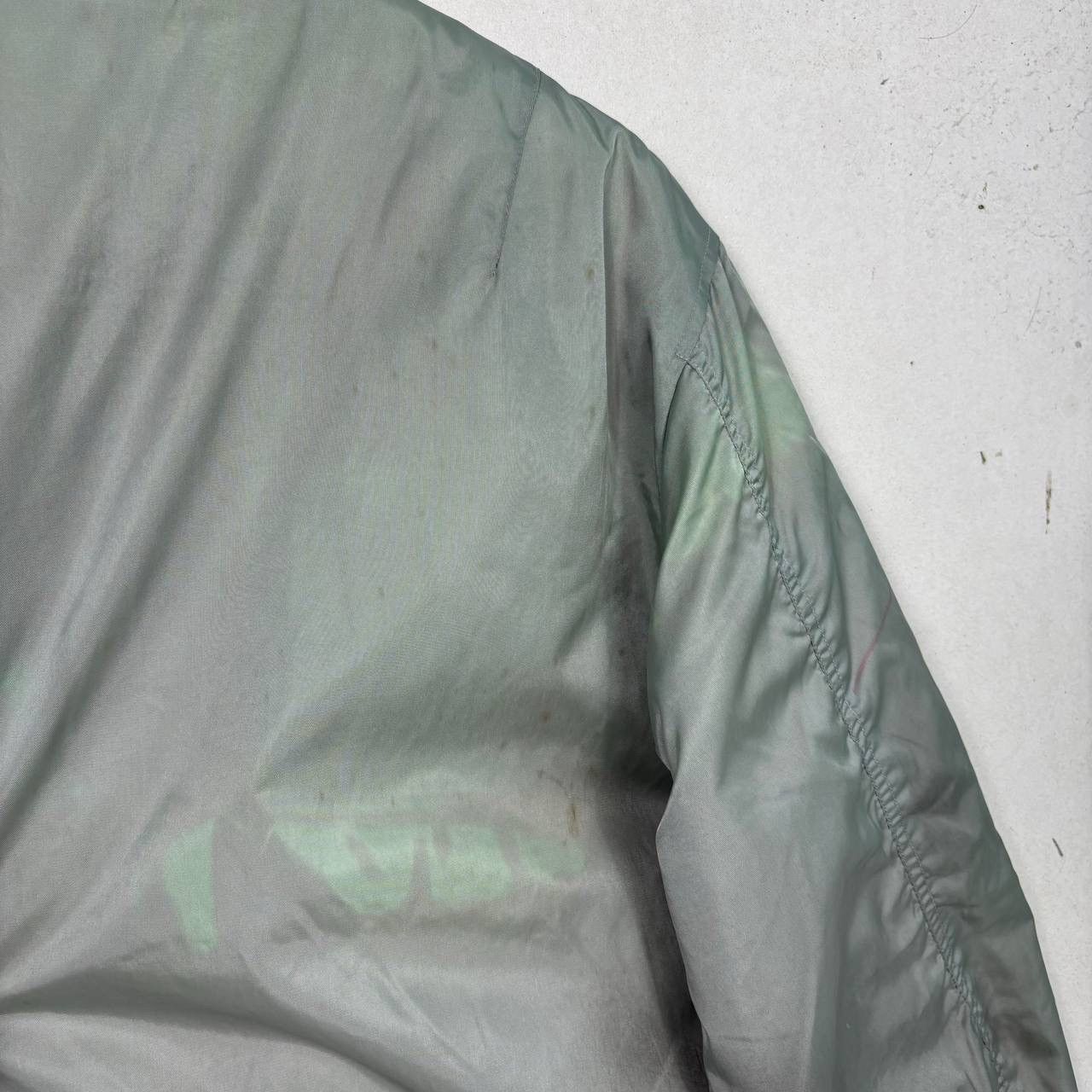 Alpha Industries VTG MA-1 Flight Jacket USAF Sage Green Orange Lining Size M Size US M / EU 48-50 / 2 - 14 Thumbnail