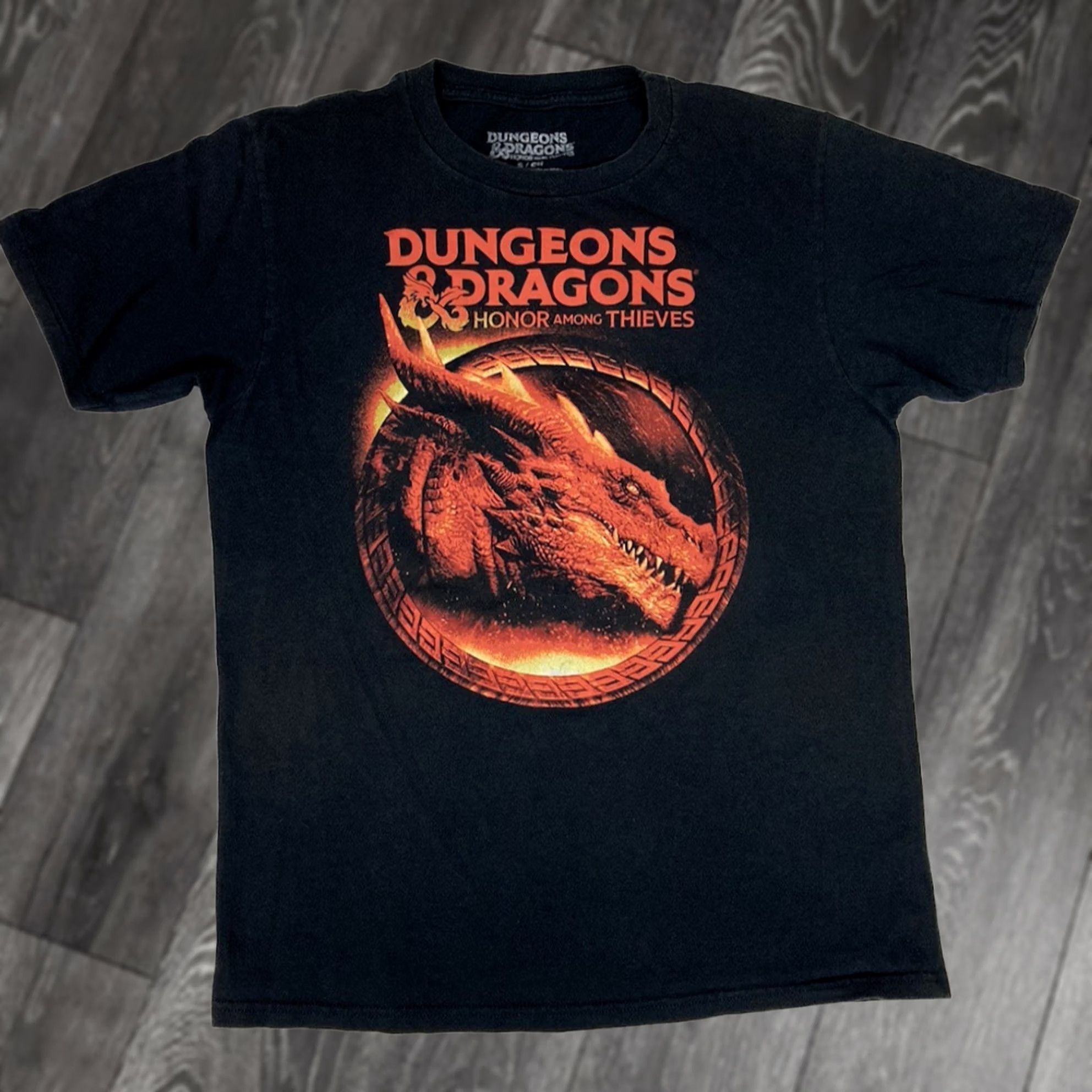 Vintage Dungeons & Dragons Logo Graphic T-shirt Women Small Black Short Sleeve Size S / US 4 / IT 40 - 1 Thumbnail