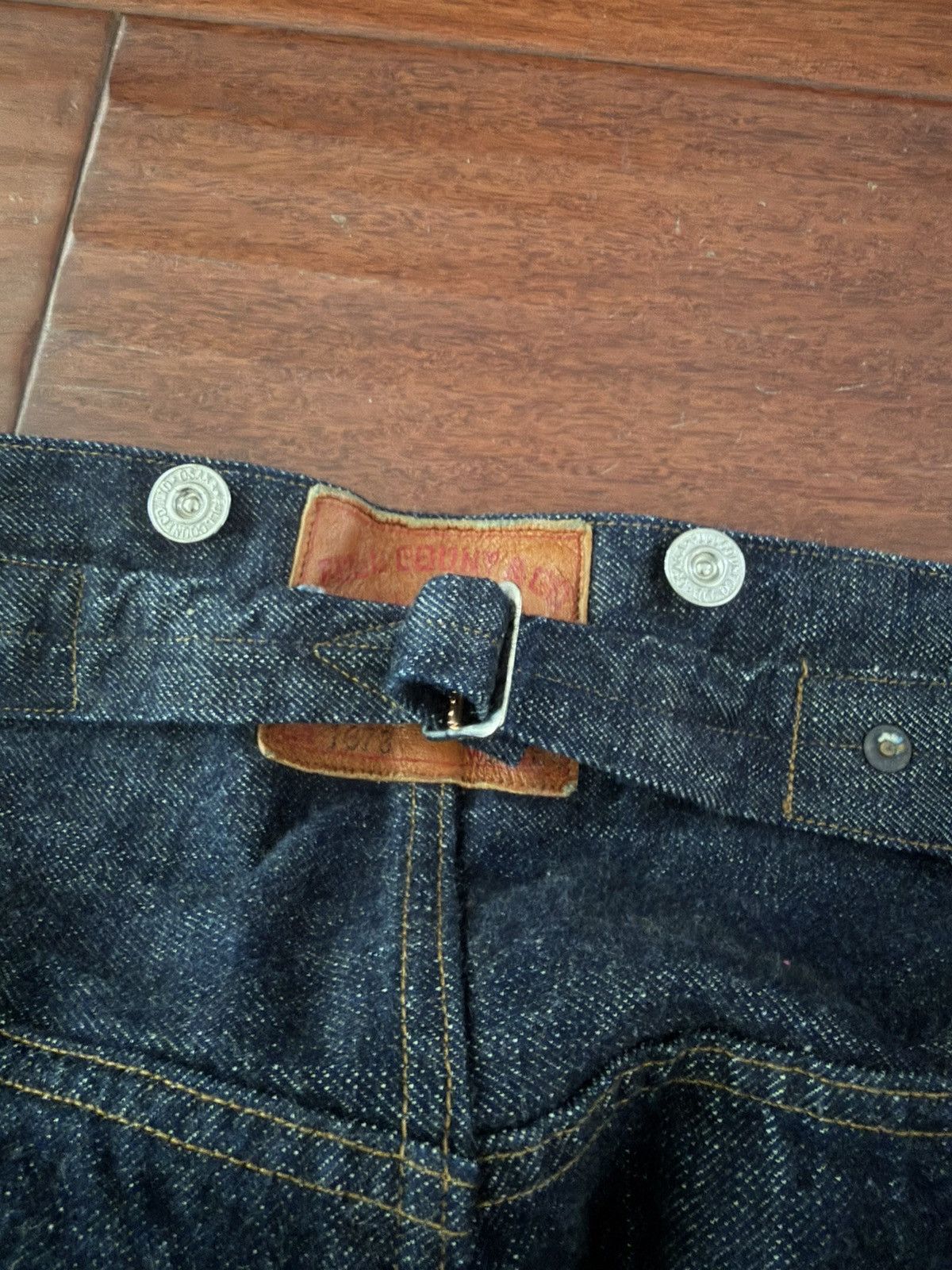 Full Count & Co. Fullcount 1373 Cinch Back Denim Jeans One Wash Size US 34 / EU 50 - 5 Thumbnail