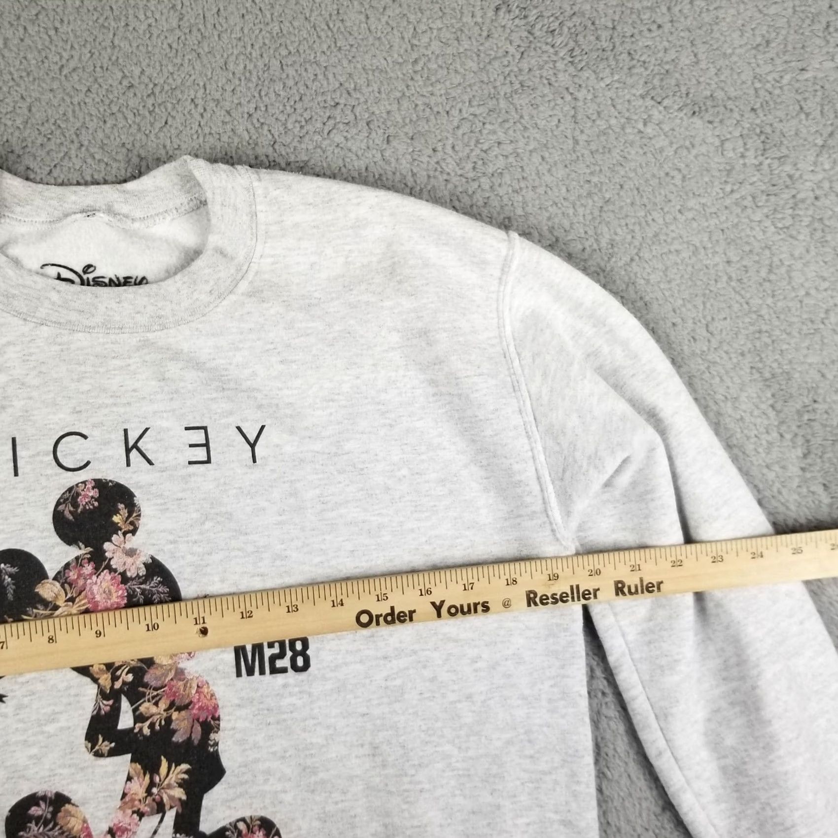 Disney Disney Neff Mickey Mouse Flowers White/Black Sweatshirt Men Small Size US S / EU 44-46 / 1 - 6 Thumbnail