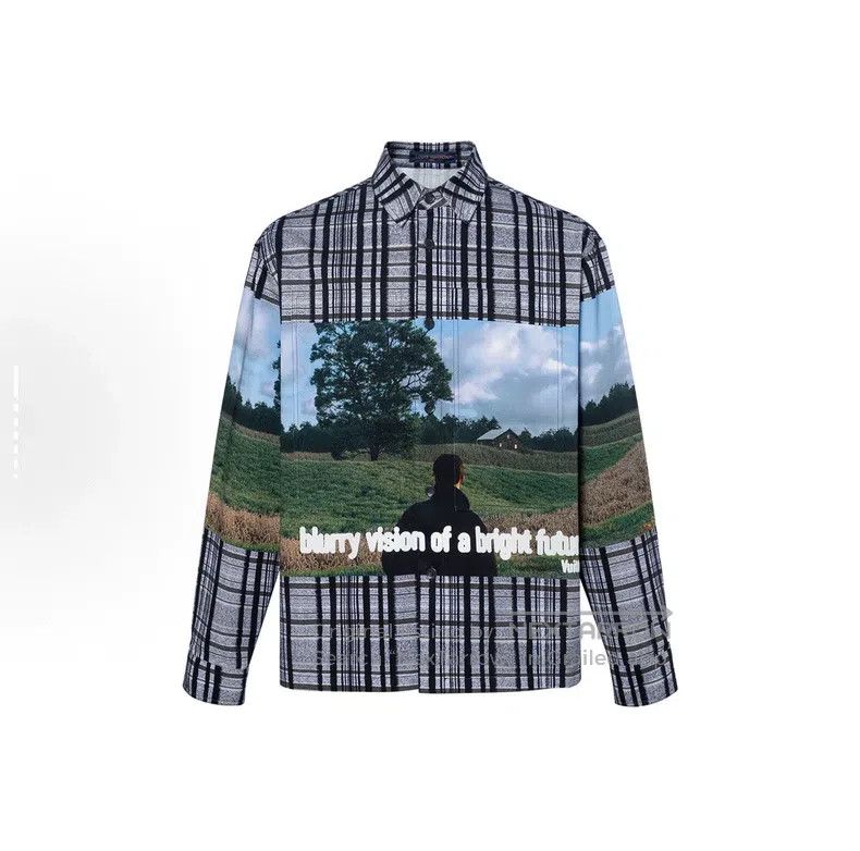 Louis Vuitton Louis Vuitton Plaid Landscape Photo Long Sleeve Shirt Size US M / EU 48-50 / 2 - 6 Thumbnail