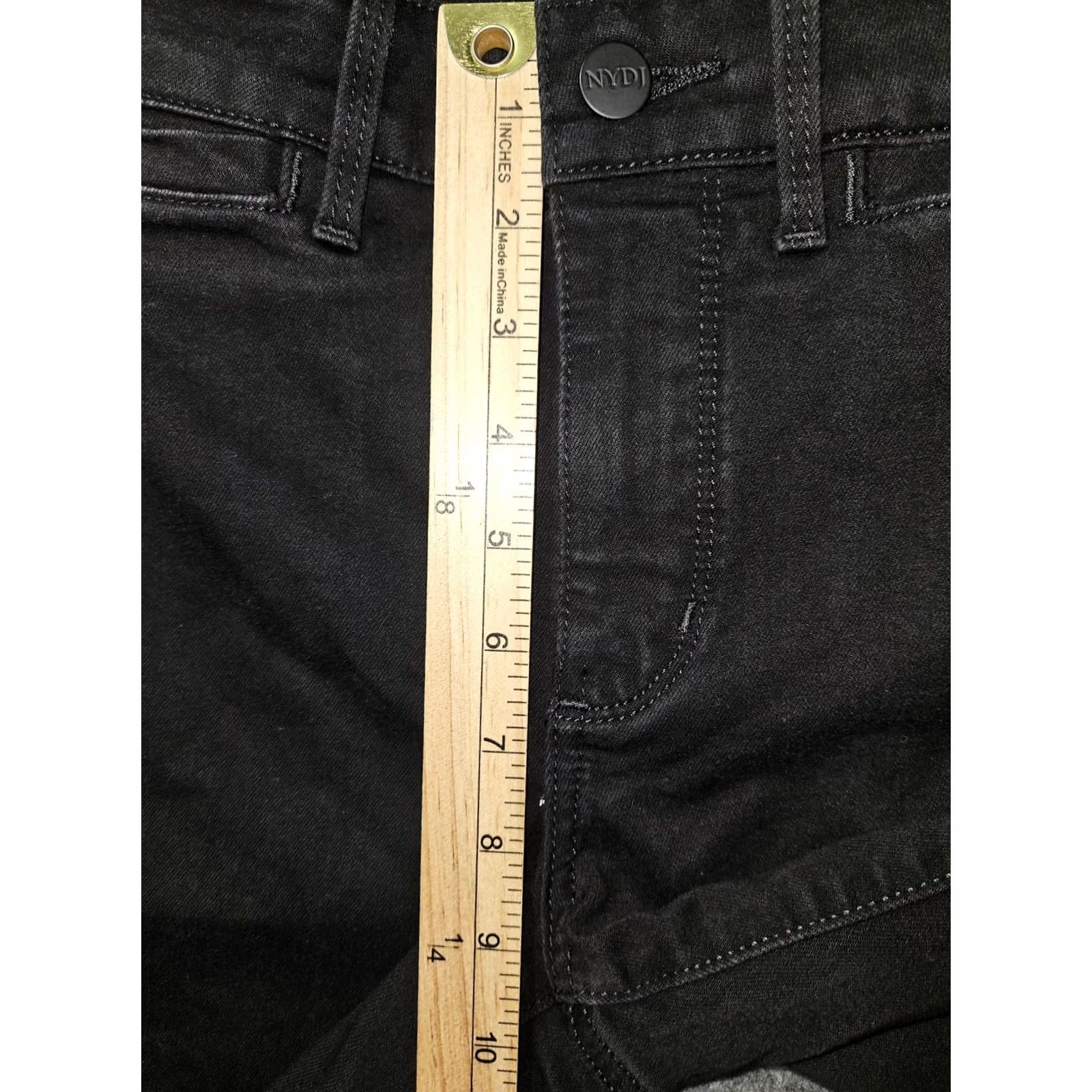 NYDJ NYDJ Pants Womens 6 Black Lift Tuck Stretch Career Trouser Bootcut Size 28" / US 6 / IT 42 - 6 Thumbnail