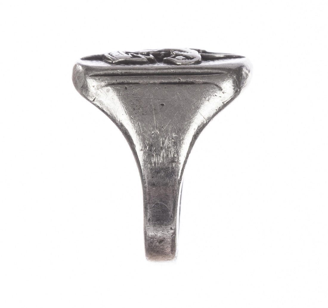 Designer Sterling Silver Boy Scout Ring Recast Alberto Juan Size ONE SIZE - 4 Thumbnail