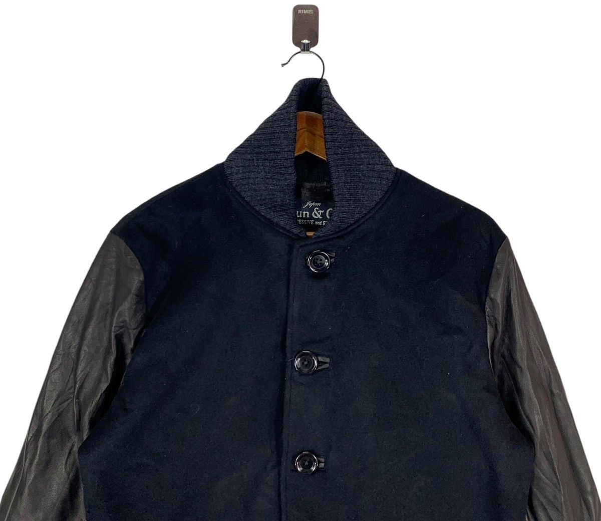 If Six Was Nine × Japanese Brand VINTAGE SLOW GUN & CO SHIBUYA VARSITY LEATHER JACKET Size US M / EU 48-50 / 2 - 4 Thumbnail