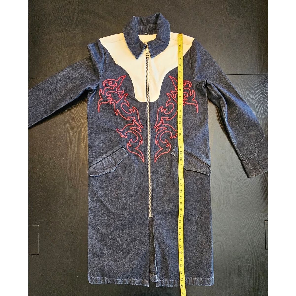 Levi's NWT Levi's Denim Empire Western Coat Long Jacket XS Size XS / US 0-2 / IT 36-38 - 11 Thumbnail
