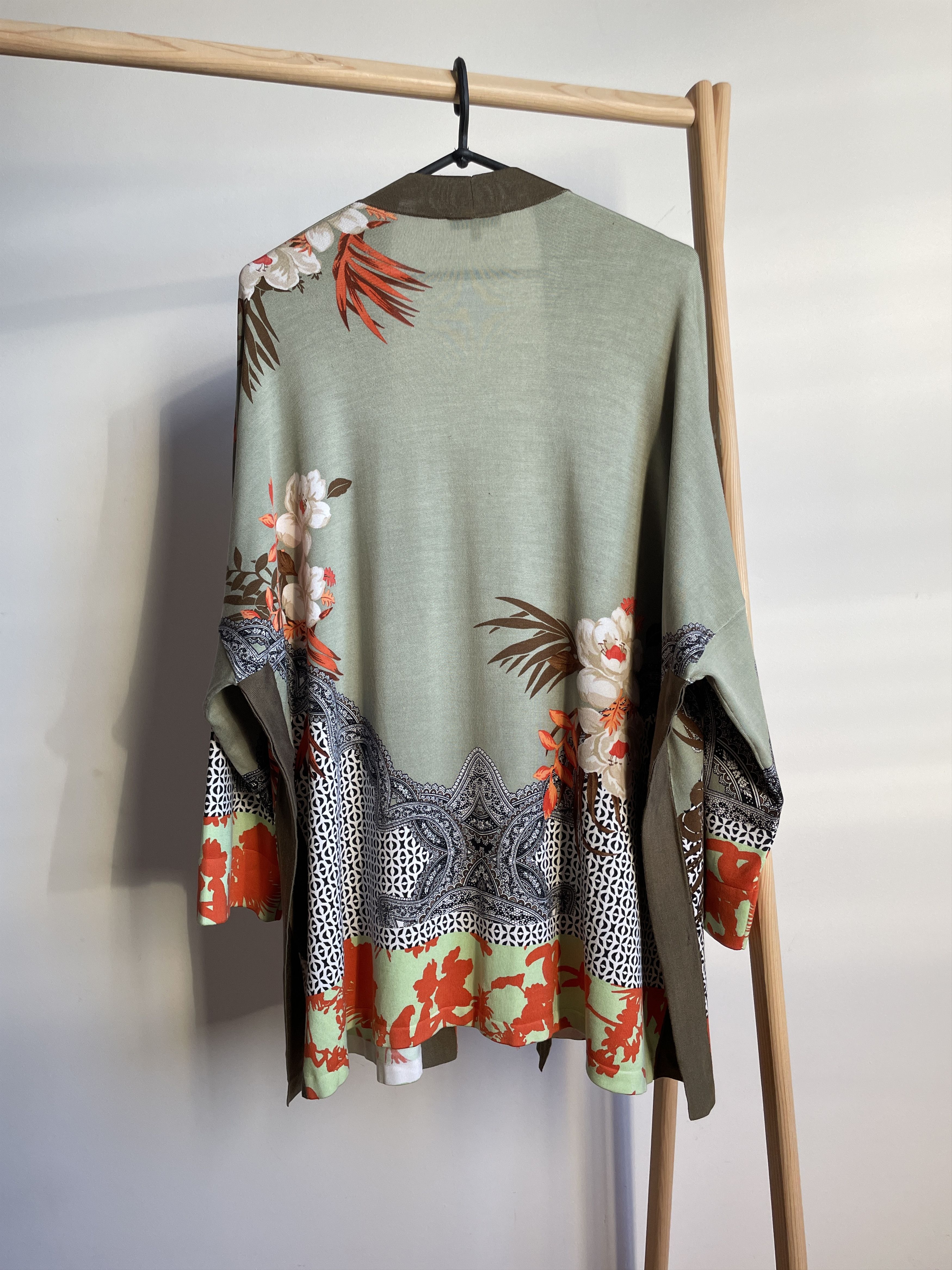 Etro Etro Womens Silk Blend Floral Open Front Kimono Cardigan Size M / US 6-8 / IT 42-44 - 3 Thumbnail