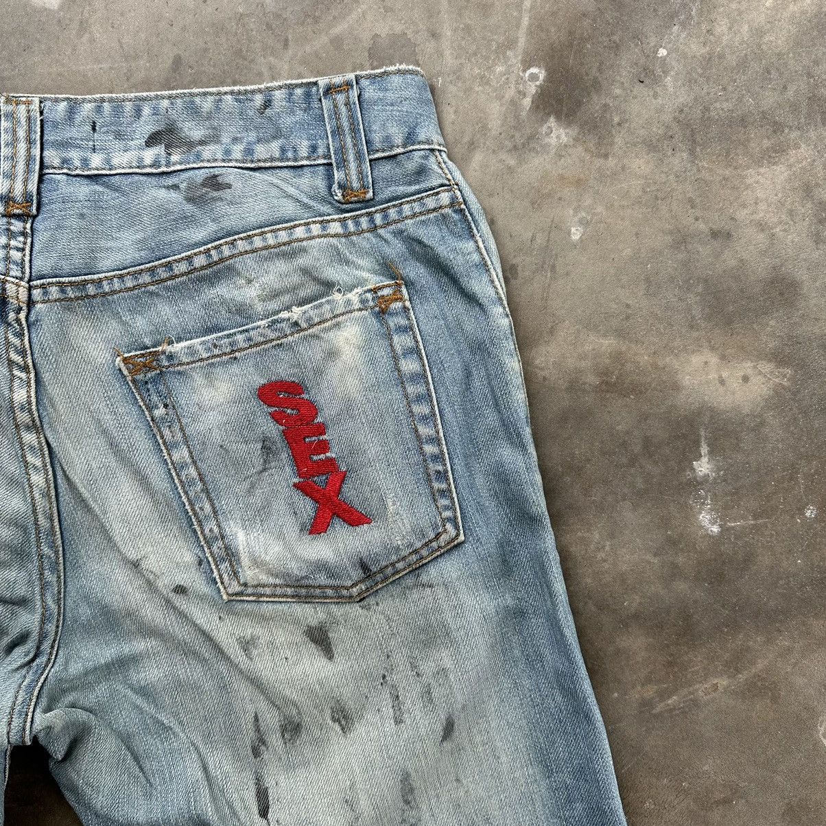 Dolce & Gabbana Vintage Dolce & Gabbana Rare Faded Sex Embroidery Jean Pant Size US 34 / EU 50 - 15 Thumbnail