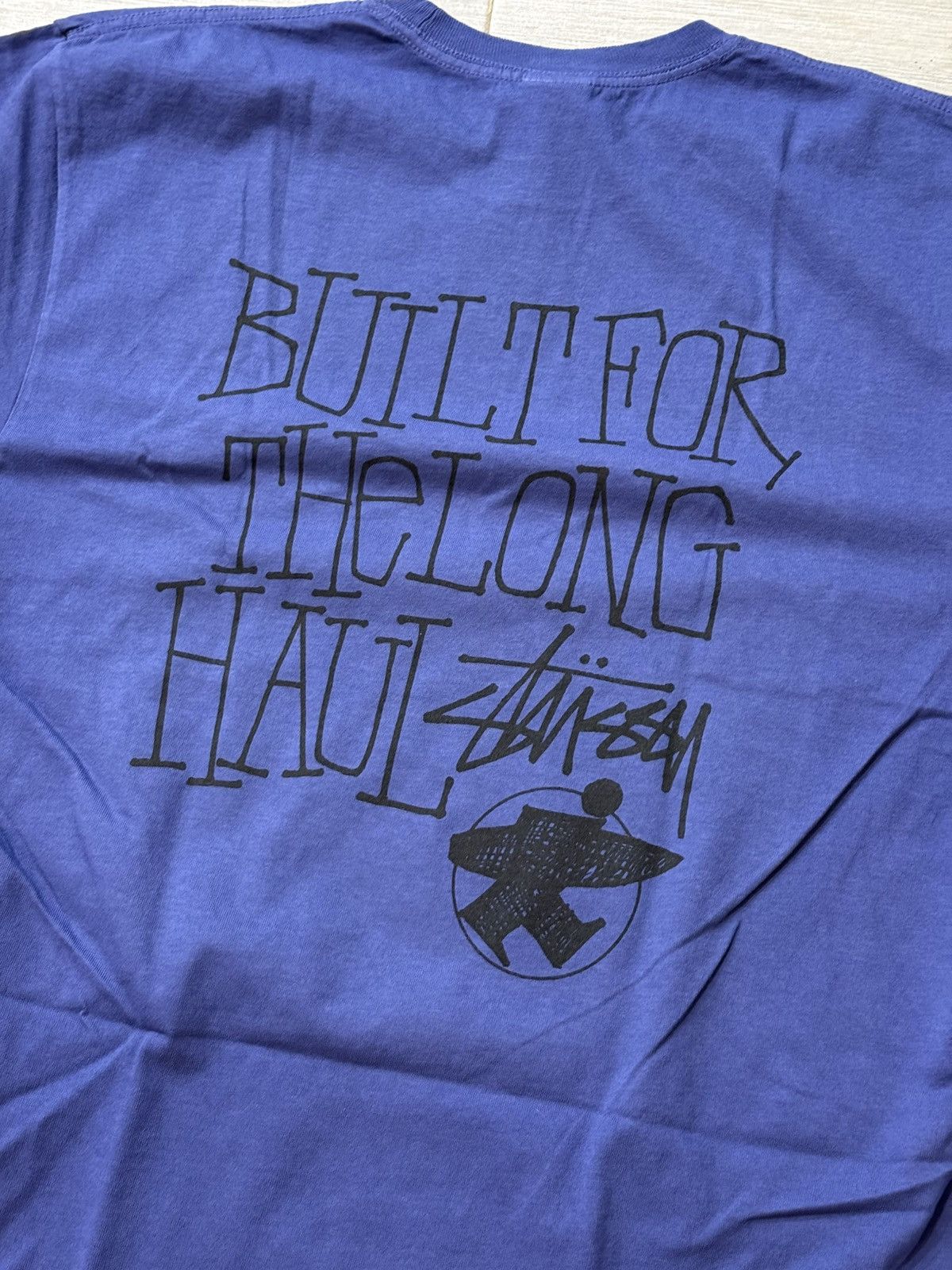 Stussy Stussy Long Haul Pigment Dyed Indigo Tee T-Shirt Sz L Large Size US L / EU 52-54 / 3 - 8 Thumbnail