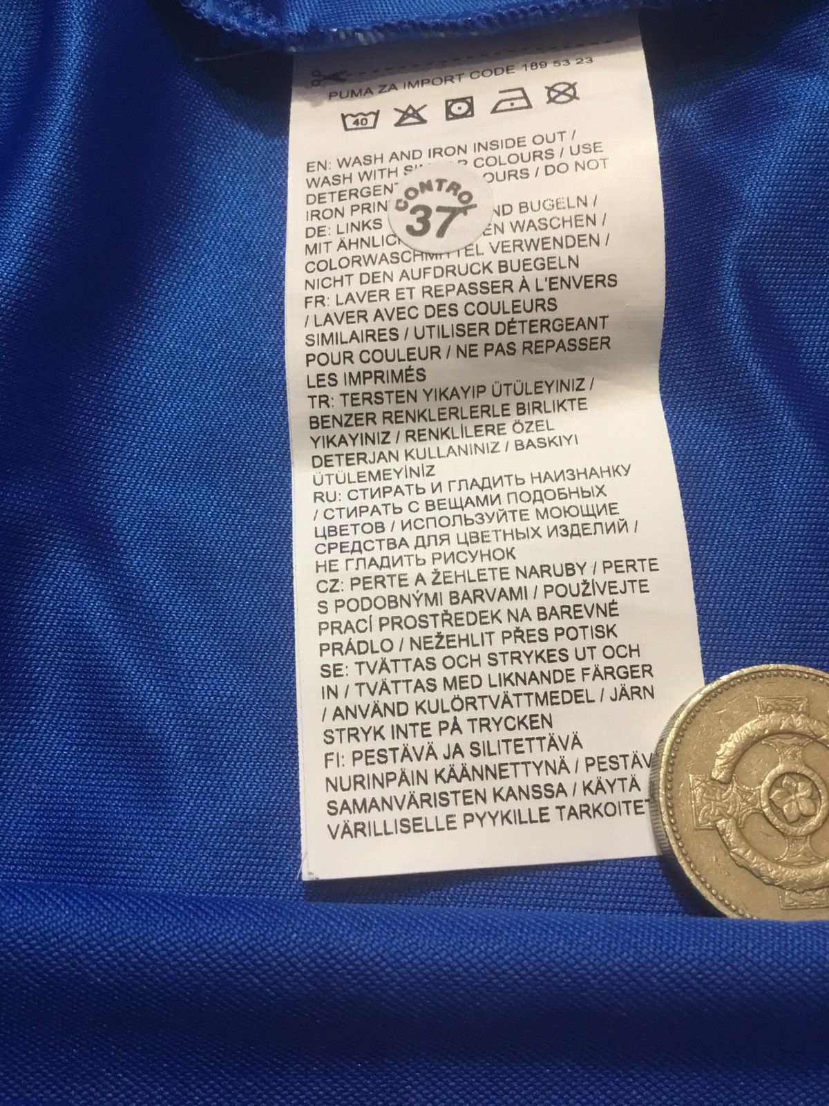 Puma Men’s Rangers 16/17 Home Top XL Excellent Condition Size US XL / EU 56 / 4 - 10 Thumbnail