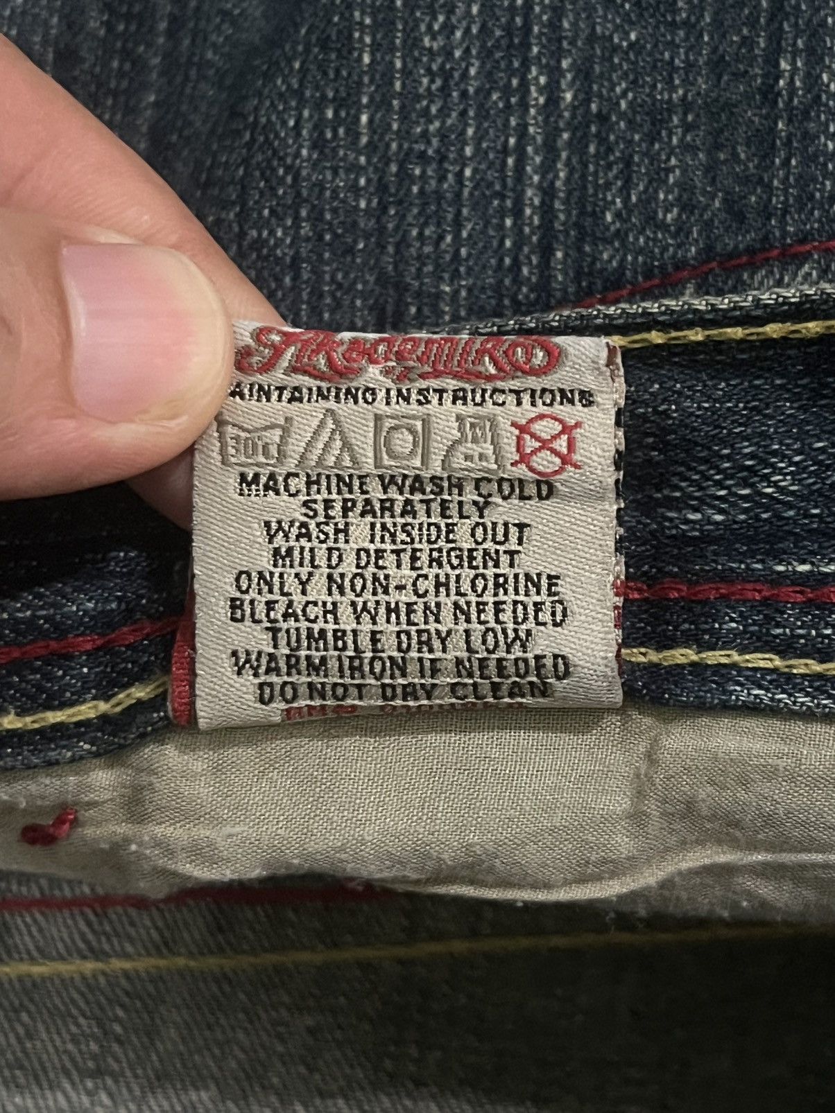 Akademiks ⚡️Baggy⚡️Akademiks Y2K Graffiti Patchwork Distress Baggy Jeans Size US 34 / EU 50 - 17 Thumbnail