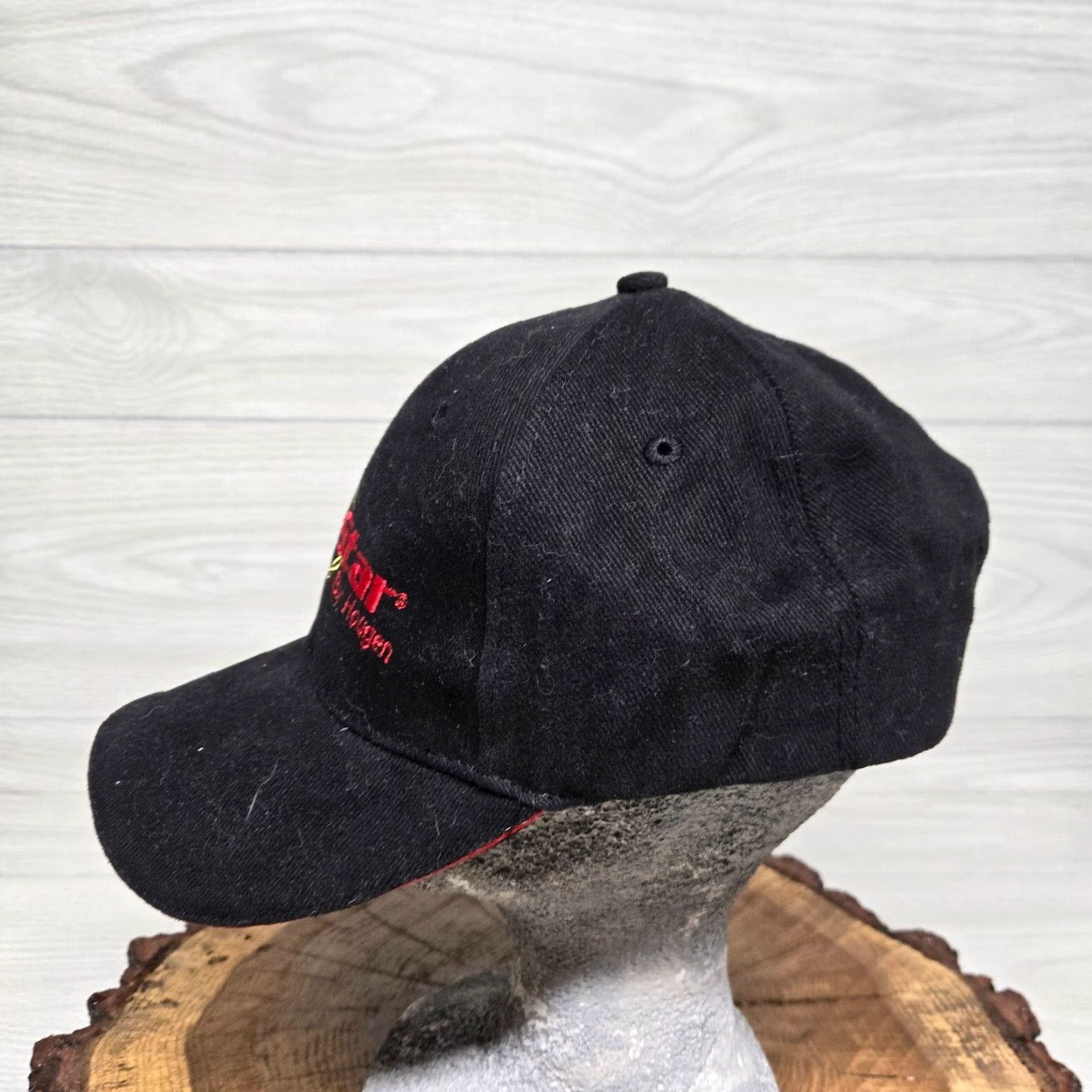 Vintage Track Star Adjustable Baseball Cap Hat - Black - Casual - Mens Size ONE SIZE - 4 Thumbnail