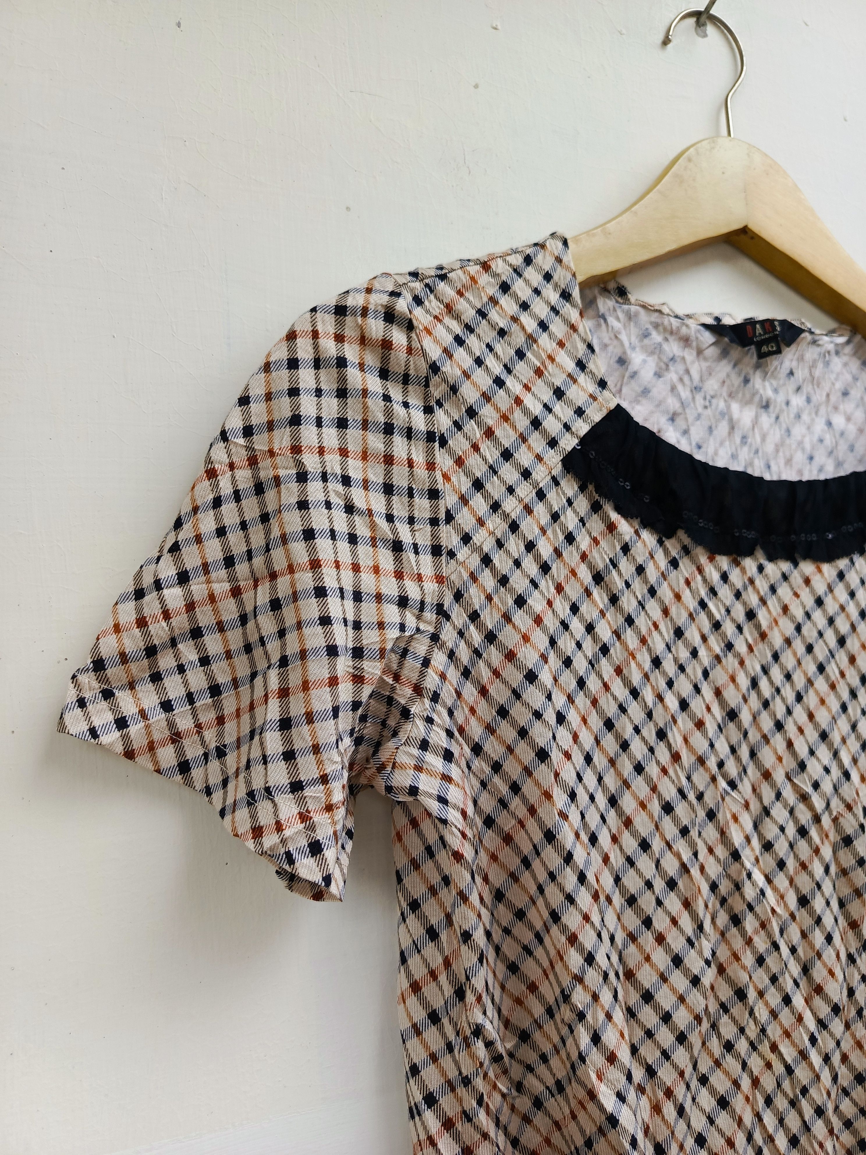 DAKS Daks london house check blouse shirt Size S / US 4 / IT 40 - 6 Thumbnail